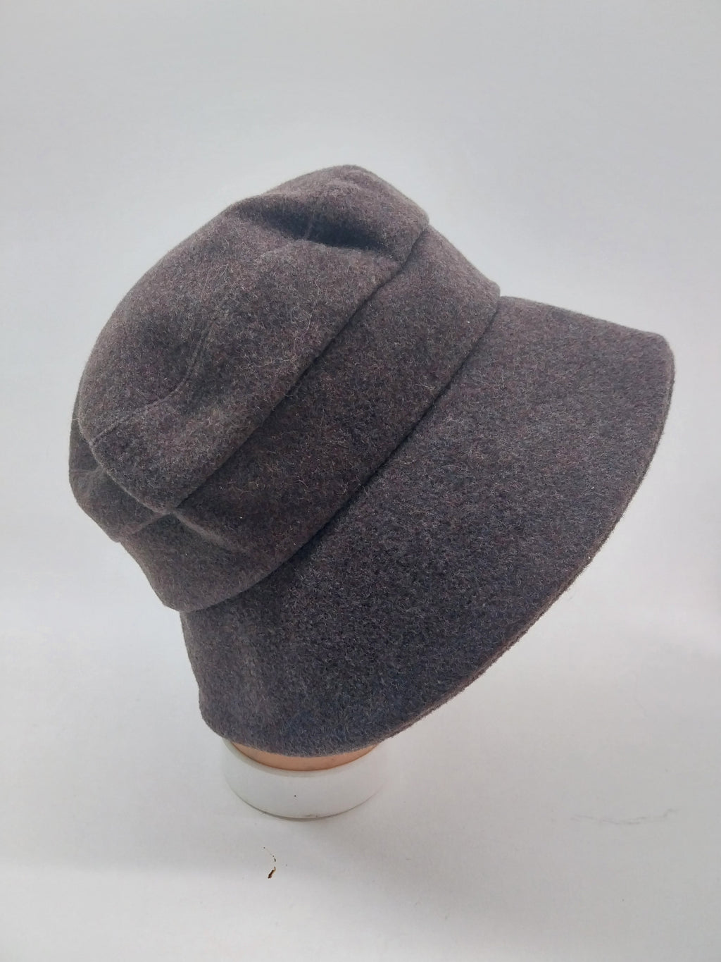 Vintage Mayser Wool Cloche Hat — Smoke Grey, Size S