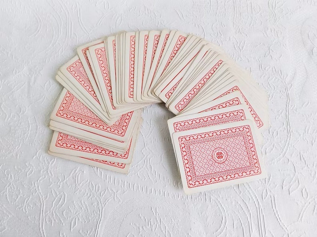 Retro playing cards with pin-up motifs, 70s, 54 cards