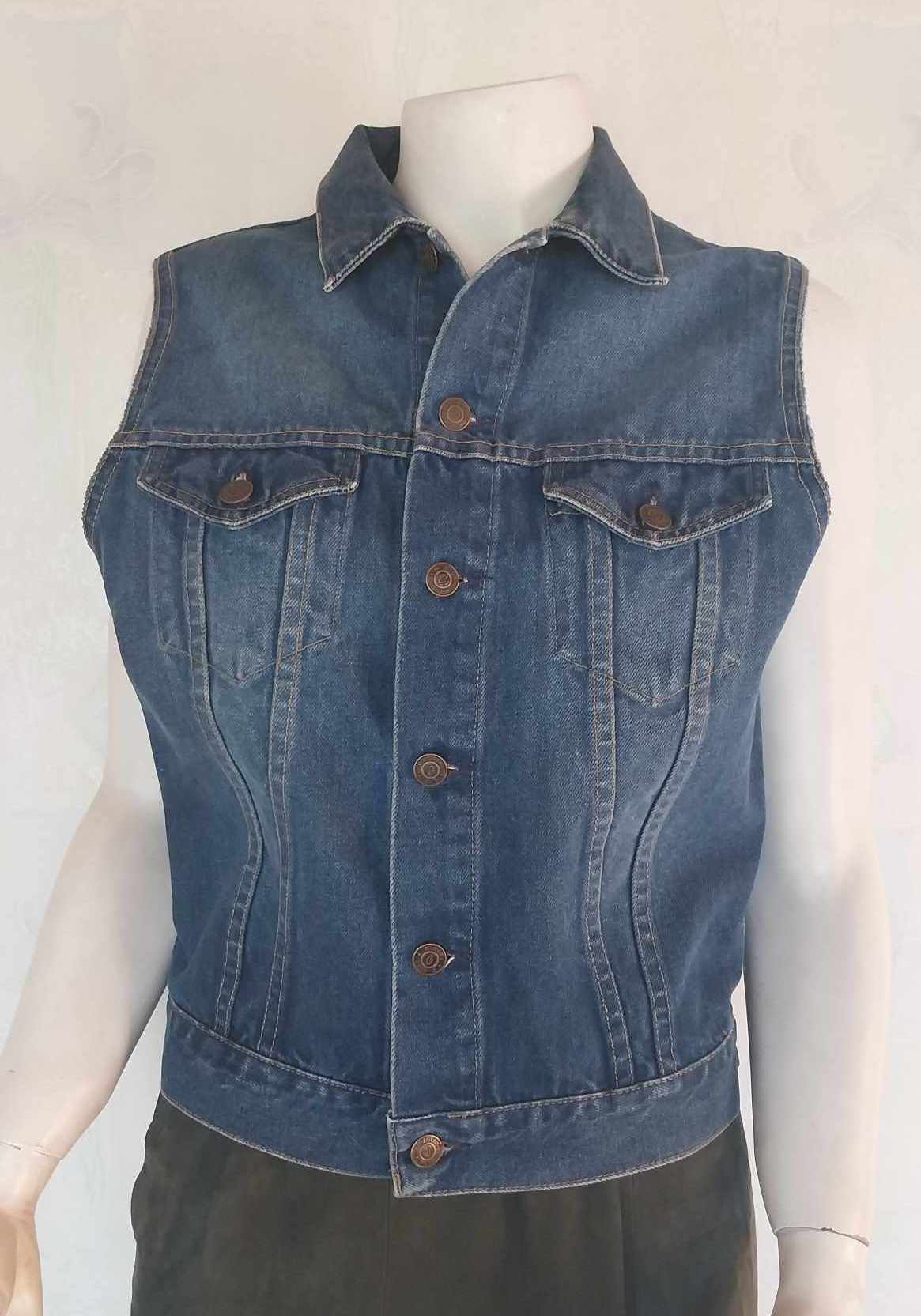 Vintage Denim Vest – Jack Daniel's Tennessee Whiskey Print