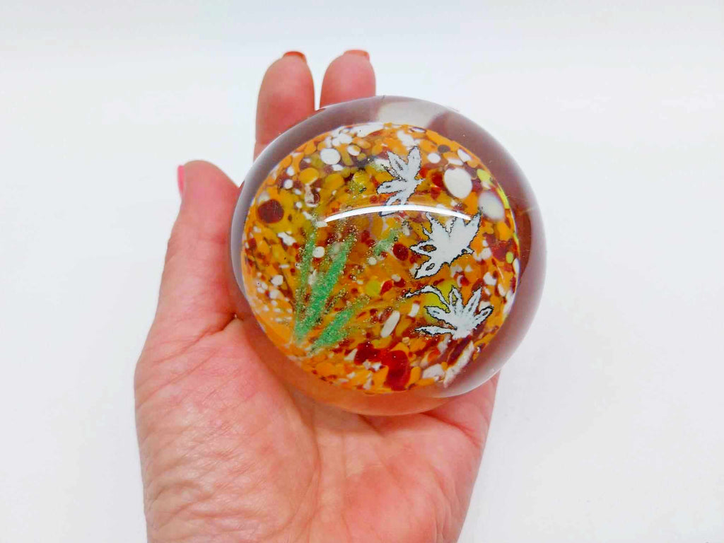 Vintage Art Glass Paperweight