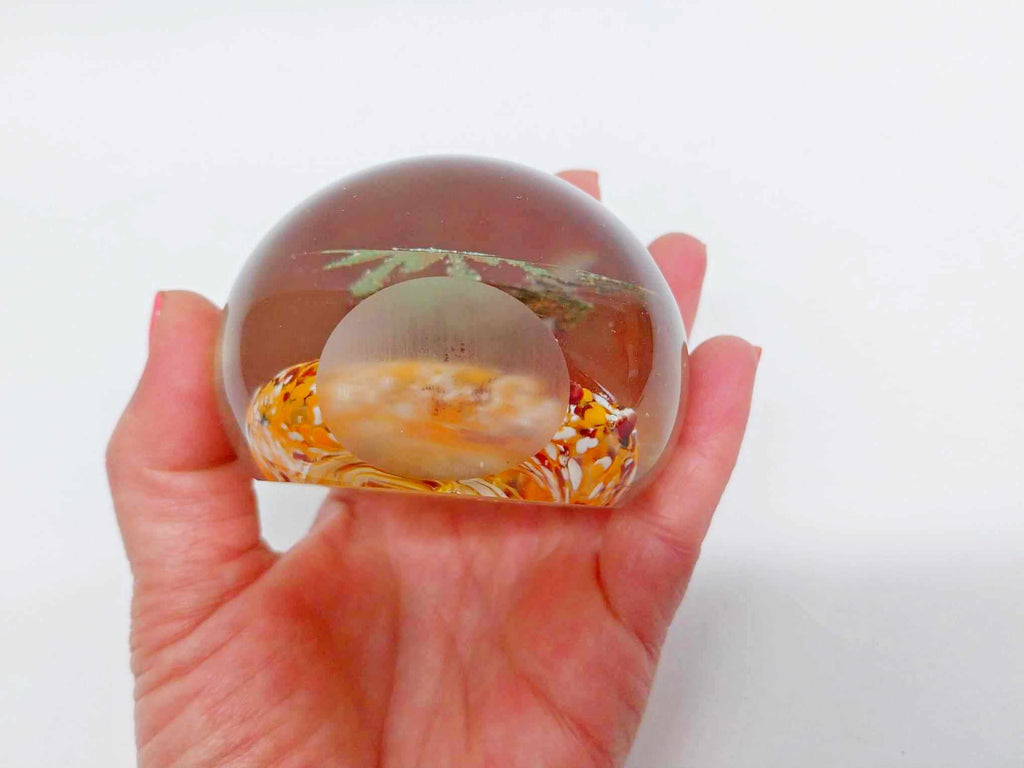 Vintage Art Glass Paperweight