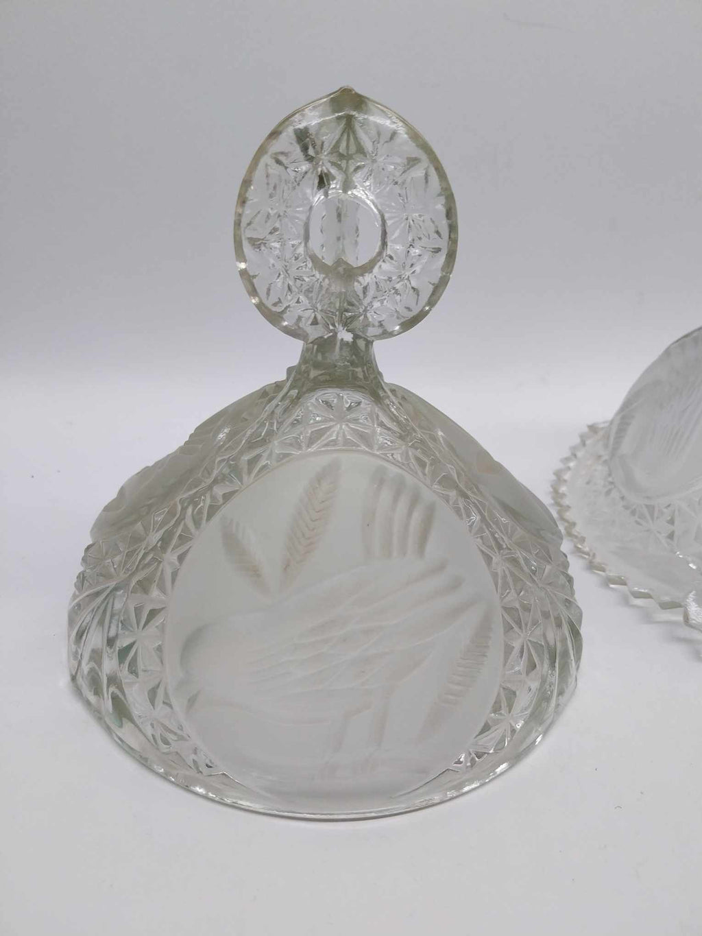 Vintage Hofbauer Crystal Candy Bowl, The Byrdes Collection Bowl