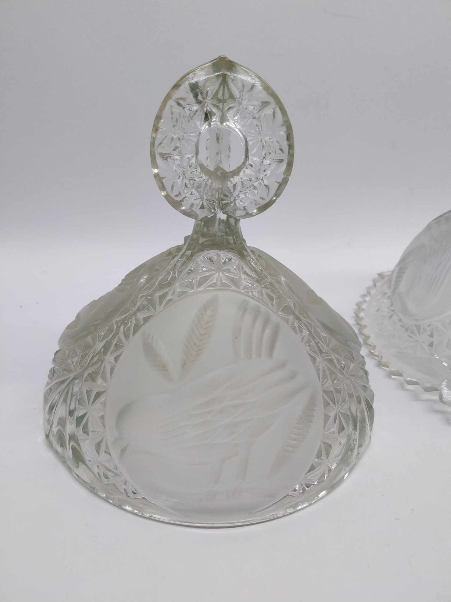 Vintage Hofbauer Crystal Candy Bowl, The Byrdes Collection Bowl