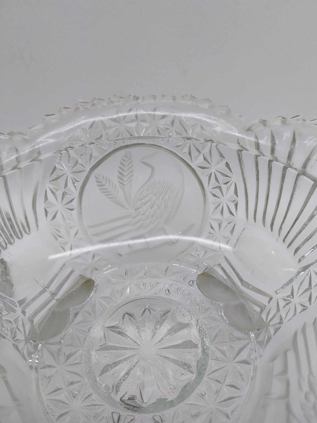 Vintage Hofbauer Crystal Candy Bowl, The Byrdes Collection Bowl