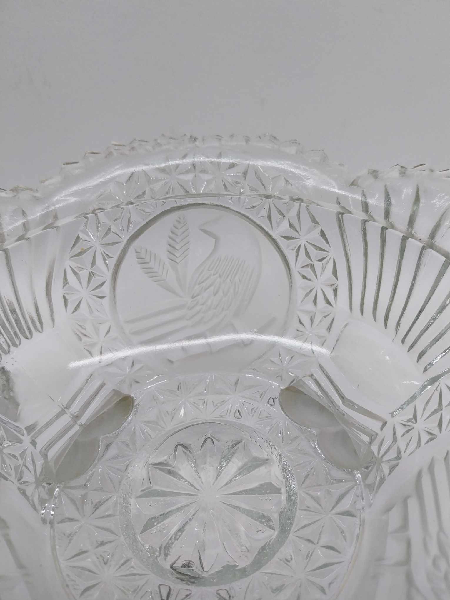 Vintage Hofbauer Crystal Candy Bowl, The Byrdes Collection Bowl