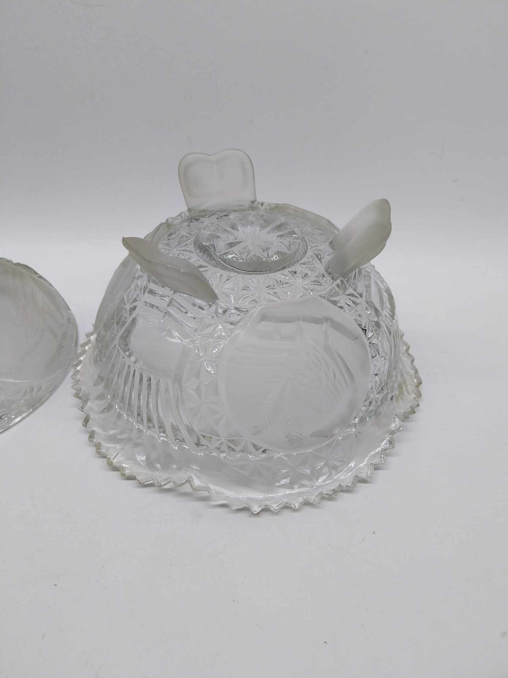 Vintage Hofbauer Crystal Candy Bowl, The Byrdes Collection Bowl