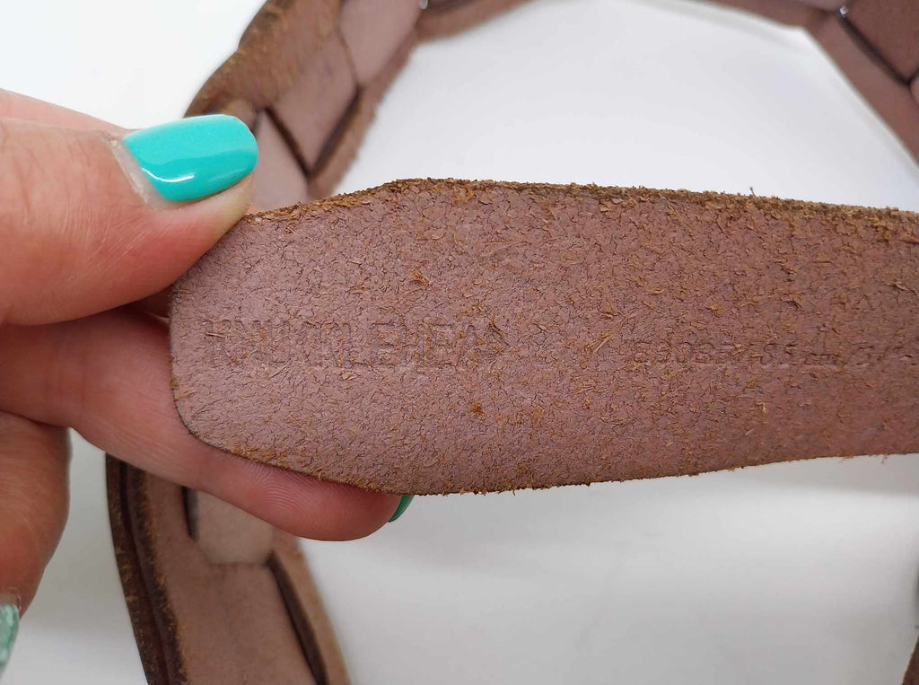 Vintage Knucklehead Braided Leather Belt