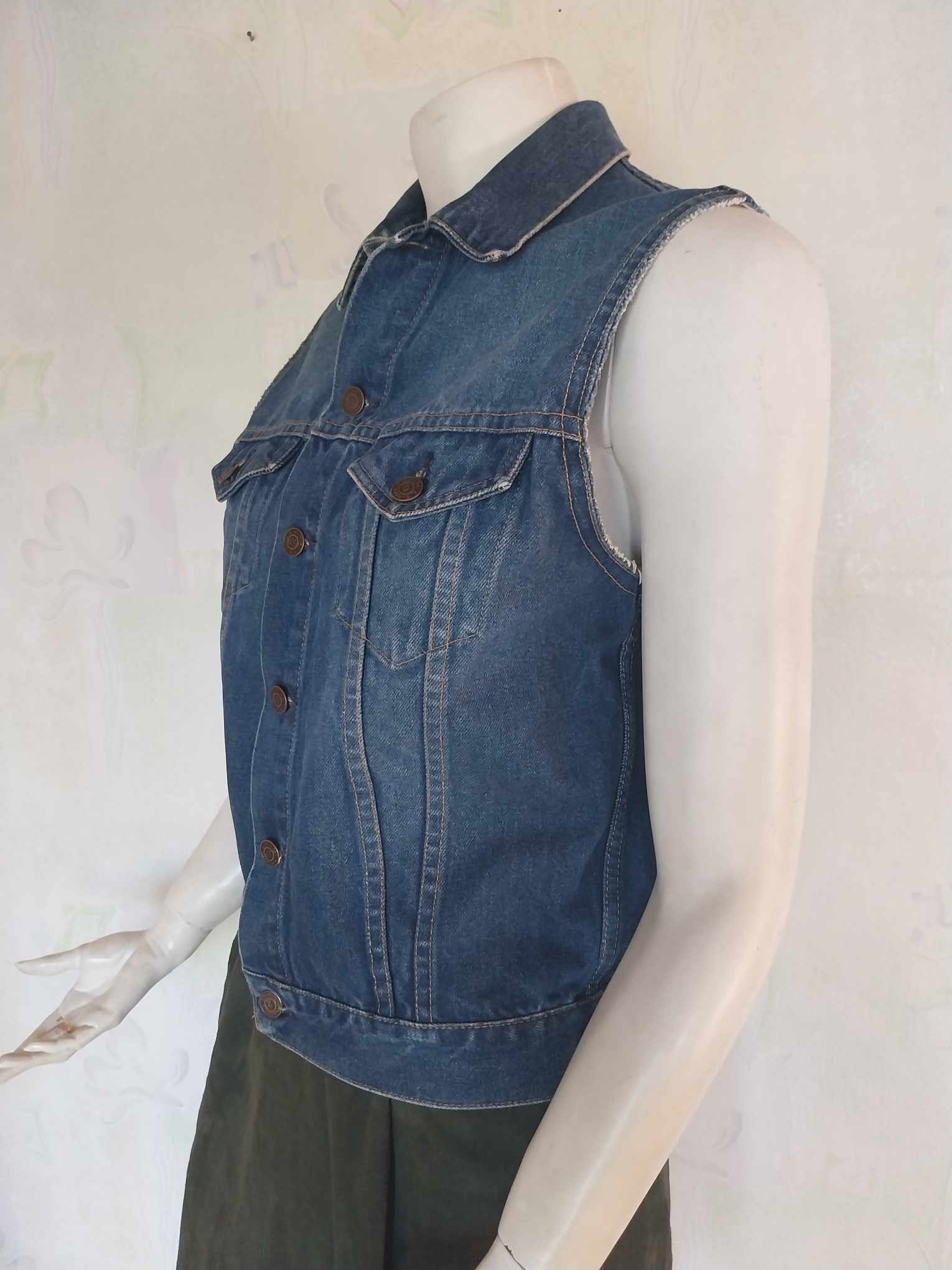 Vintage Denim Vest – Jack Daniel's Tennessee Whiskey Print
