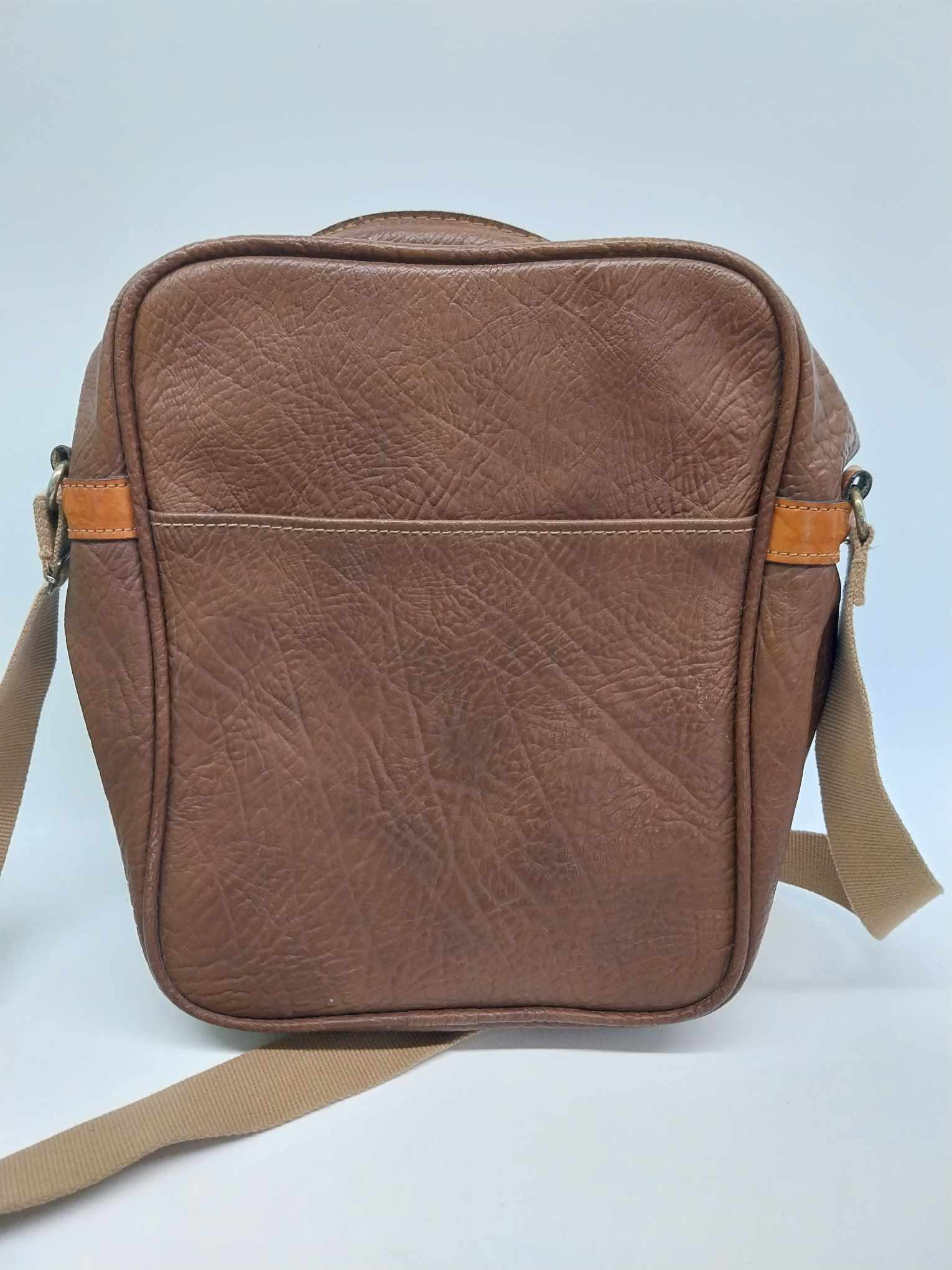 Vintage Bric's Italian Unisex Shoulder Bag – Brown Crossbody, Made in Italy
