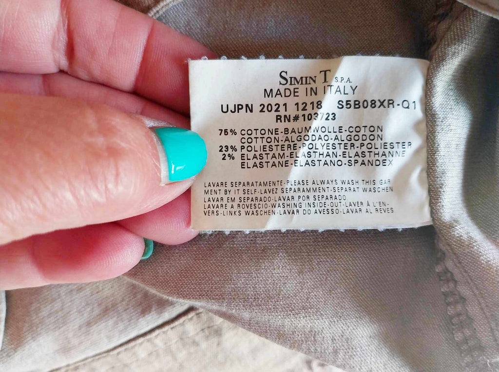 Armani Jeans Women's Jacket — Taupe Cotton, Vintage