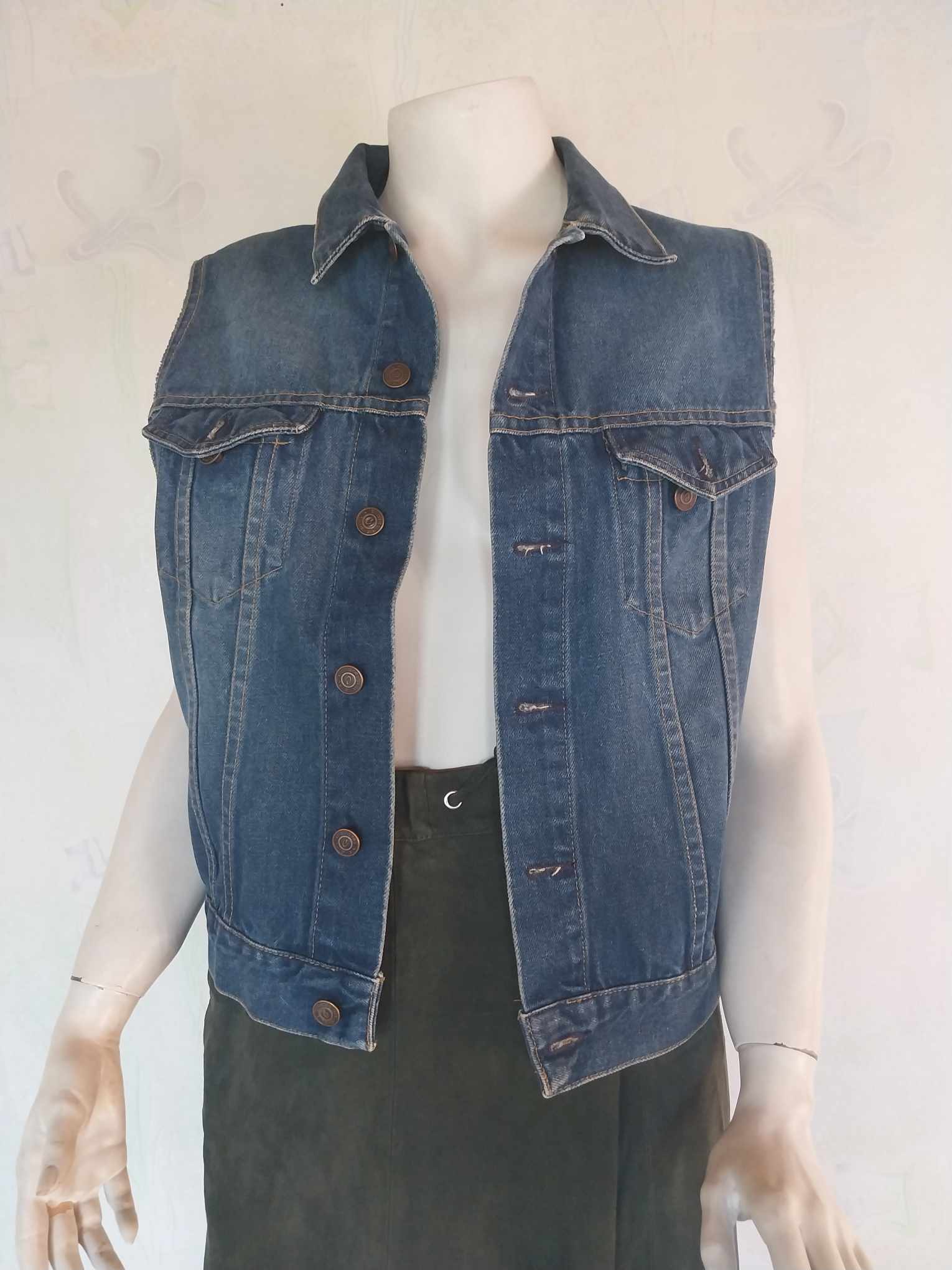 Vintage Denim Vest – Jack Daniel's Tennessee Whiskey Print