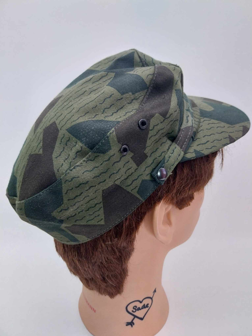 Vintage Bulgarian Military Field Cap — Camouflage, "Hr. Botev" Factory Kalofer