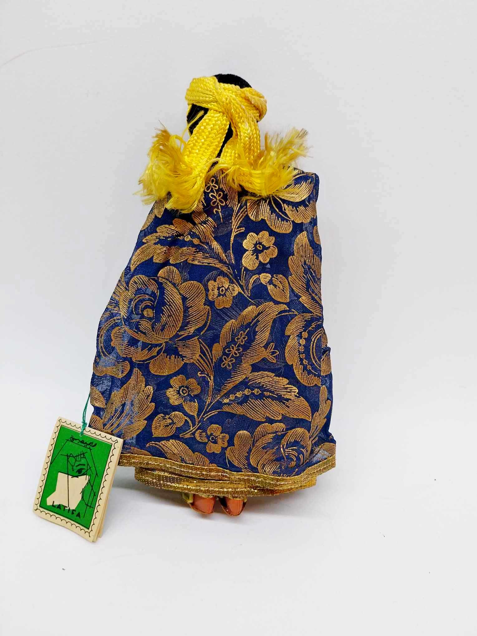 Latifa — Vintage Handmade North African Doll with Original Tag
