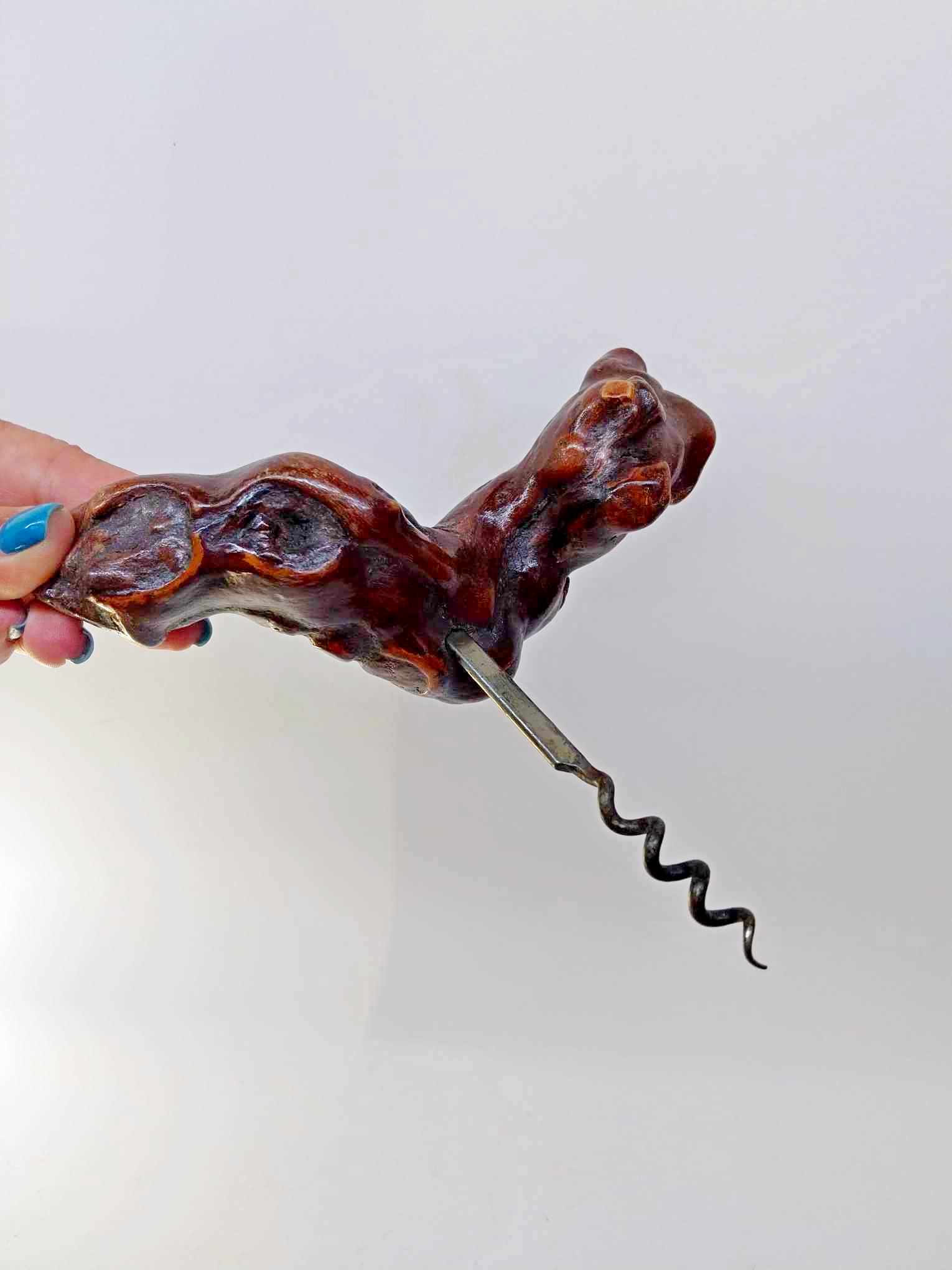 Vintage French Corkscrew – Natural Root Wood Handle