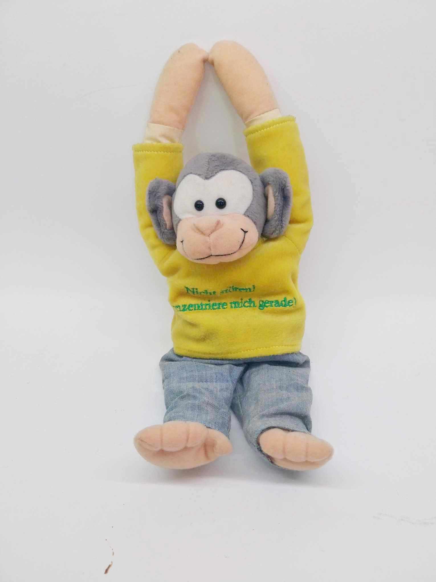 Plush Monkey Toy — Do Not Disturb
