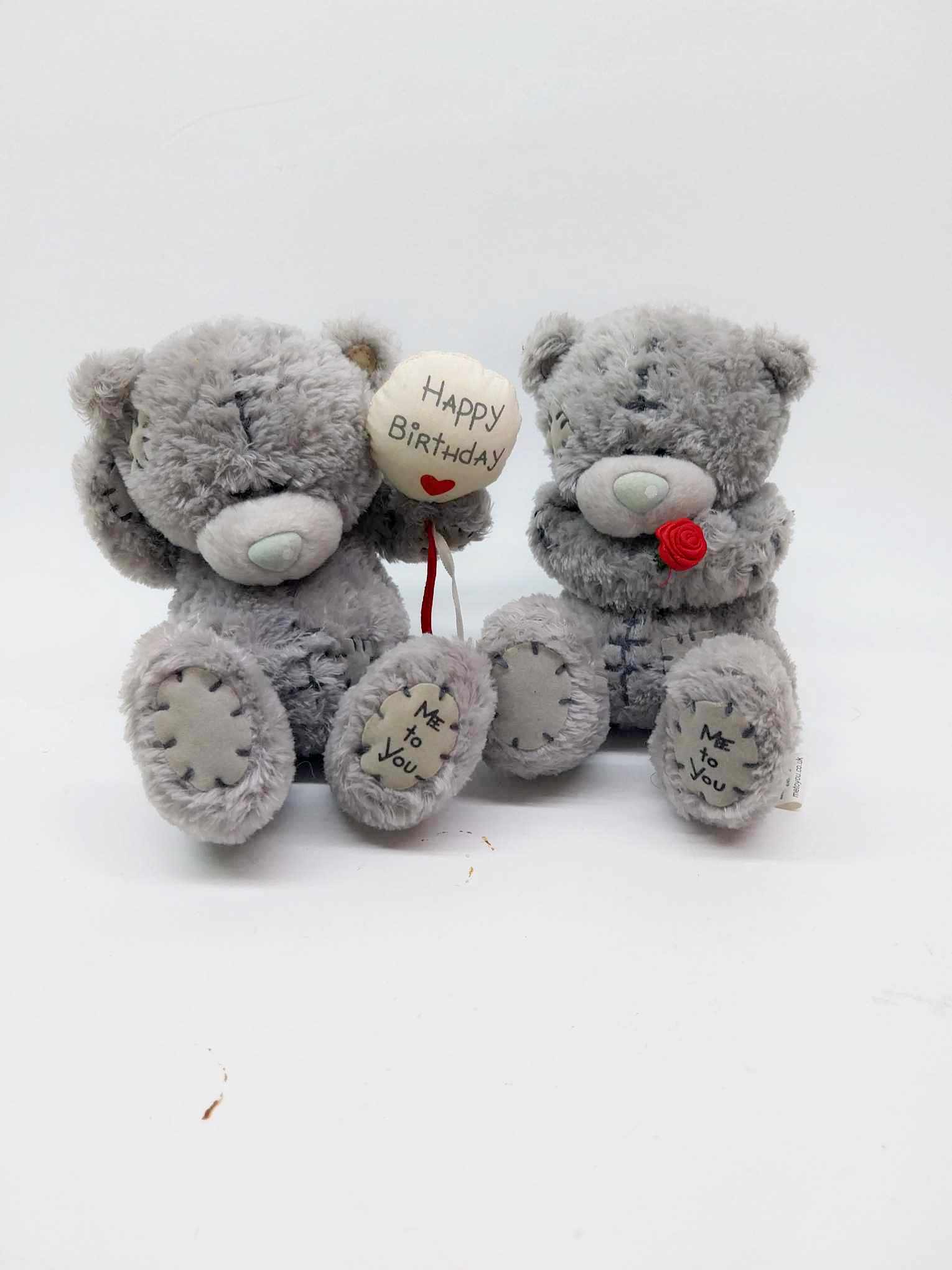 Vintage Me to You Teddy Bear Set – Happy Birthday & Rose, England
