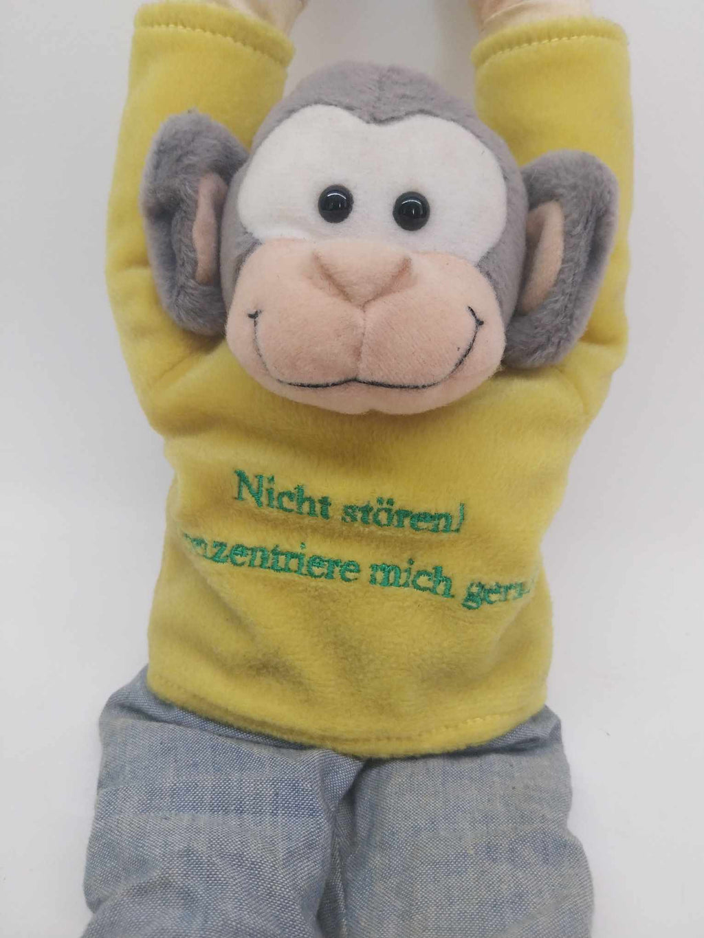 Plush Monkey Toy — Do Not Disturb