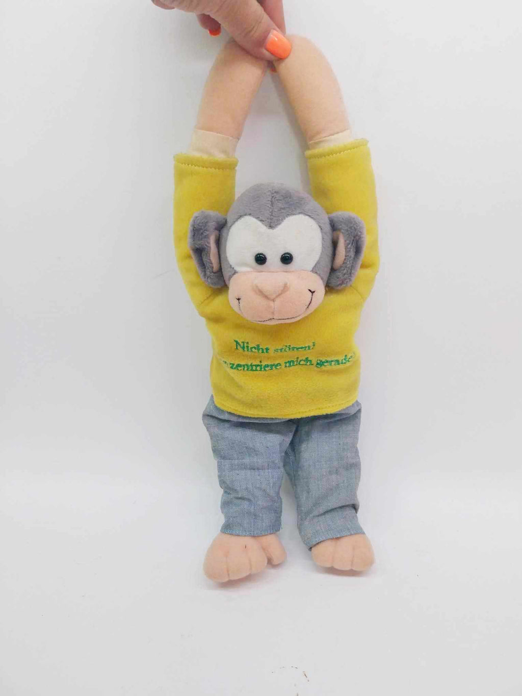 Plush Monkey Toy — Do Not Disturb