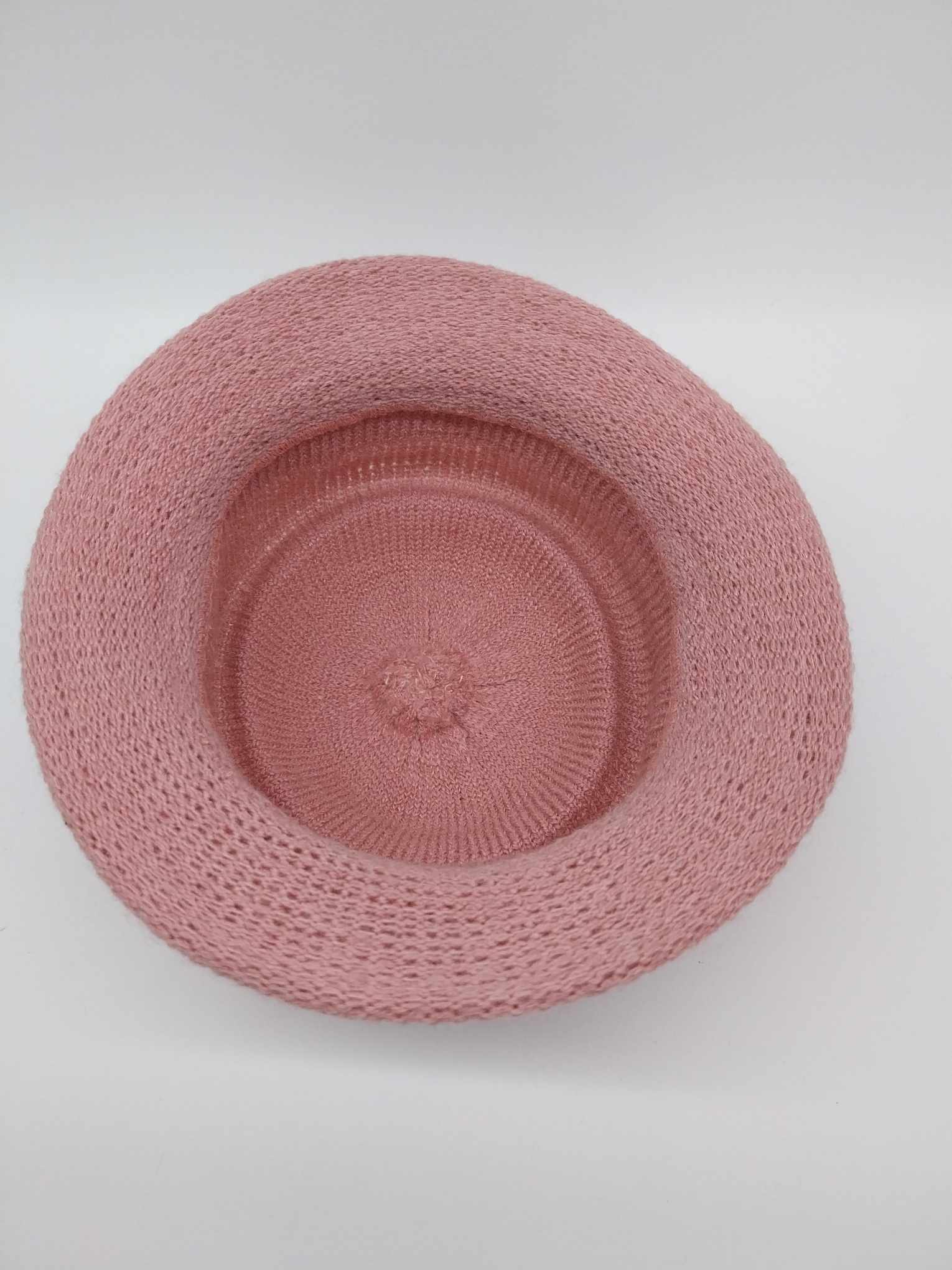 Vintage Blush Pink Knitted Cloche Hat – Women's spring - fall hat