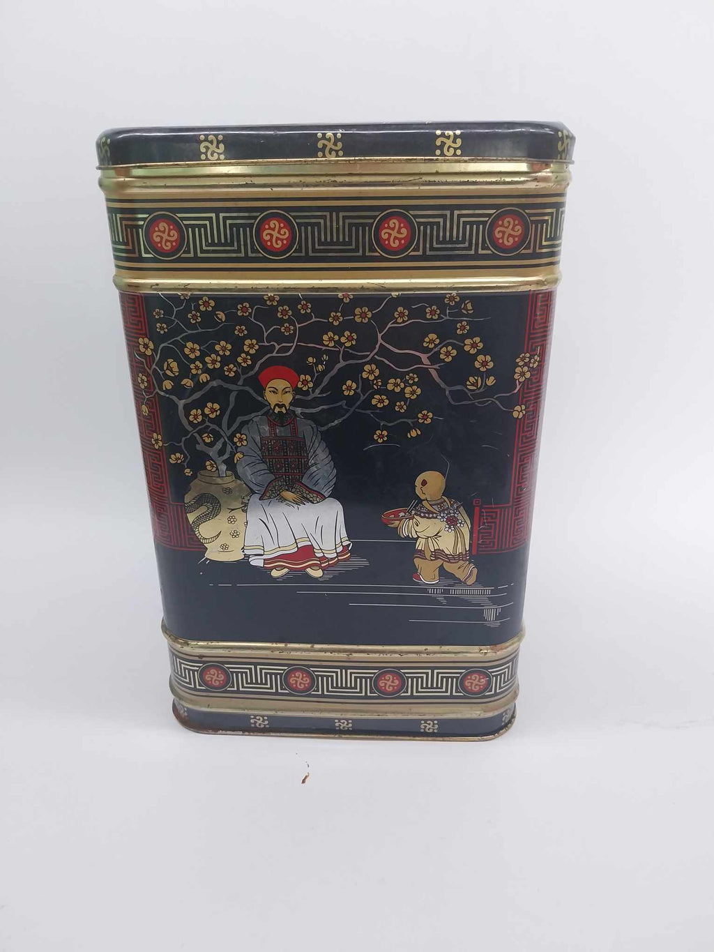 Vintage Collectible Tin – Oriental Design, Made in England