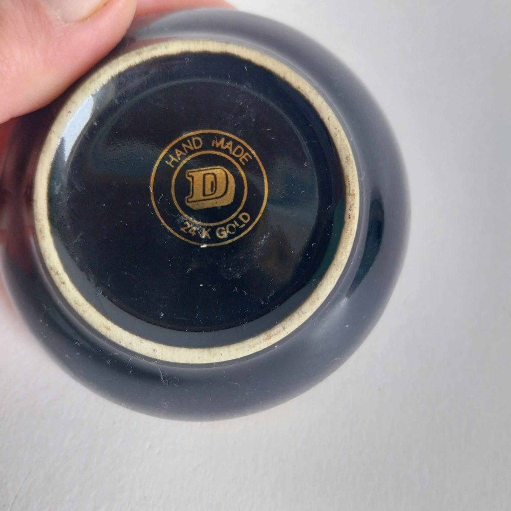 Vintage Venice Ashtray — Handmade 24K Gold - Porcelain & Gold Ashtray