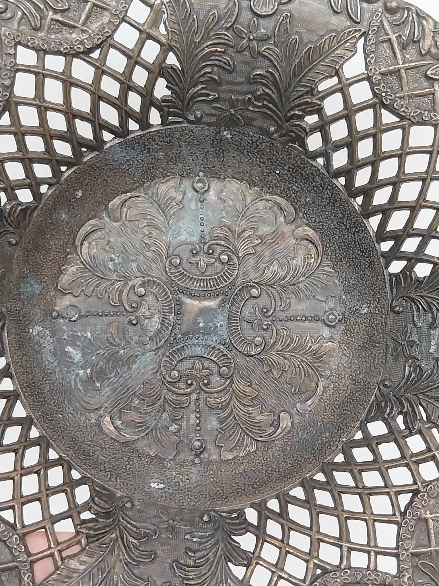 Vintage Italian brass plate, Rare, Old, Collectible