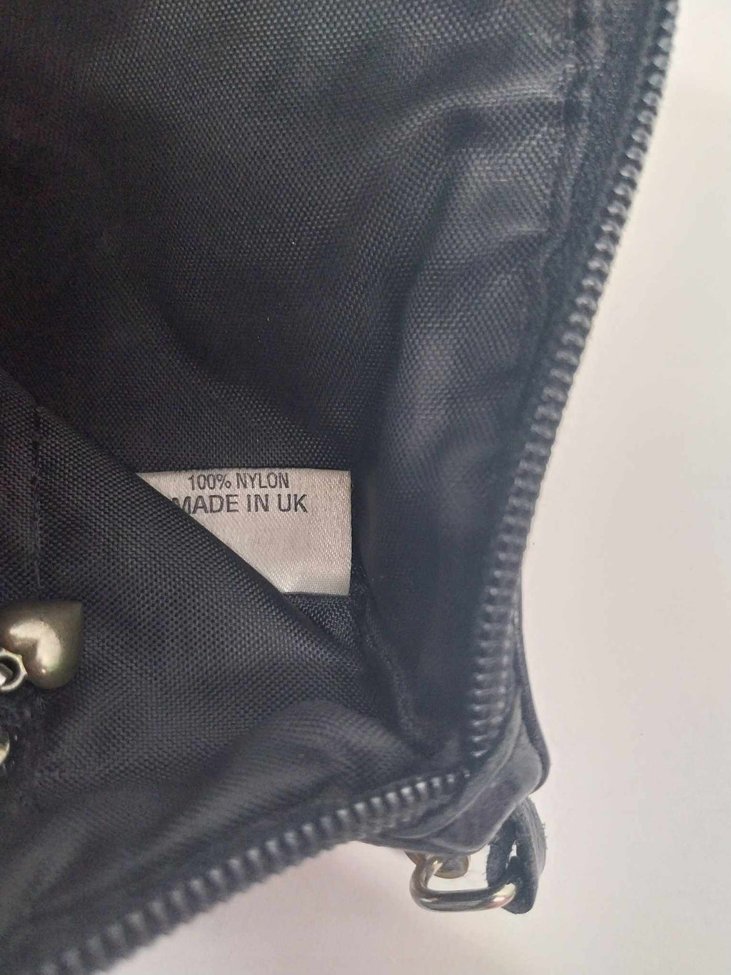 Vintage Etui London Black Leather Shoulder Crossbody Bag — Ball Chain Strap