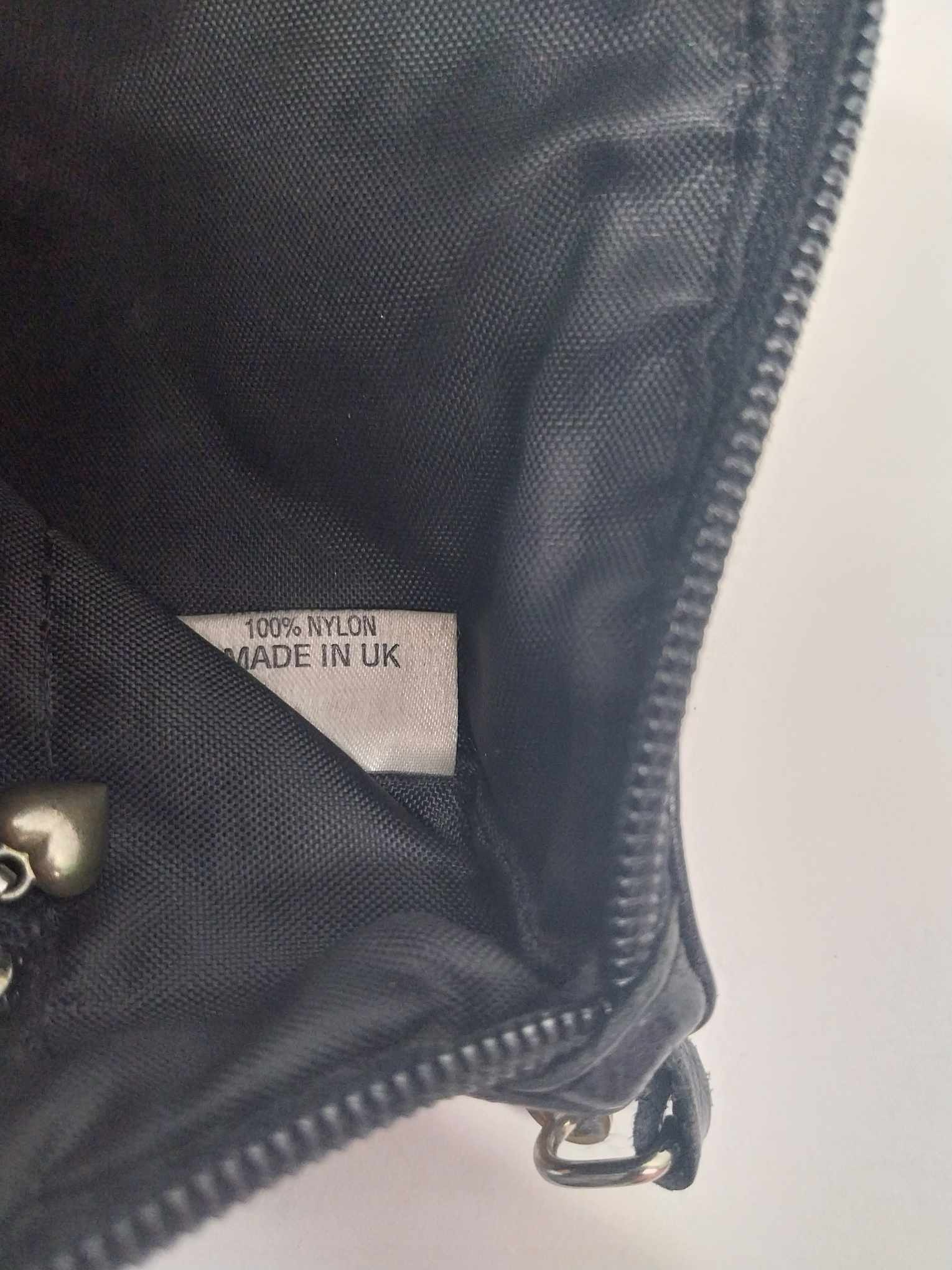 Vintage Etui London Black Leather Shoulder Crossbody Bag — Ball Chain Strap