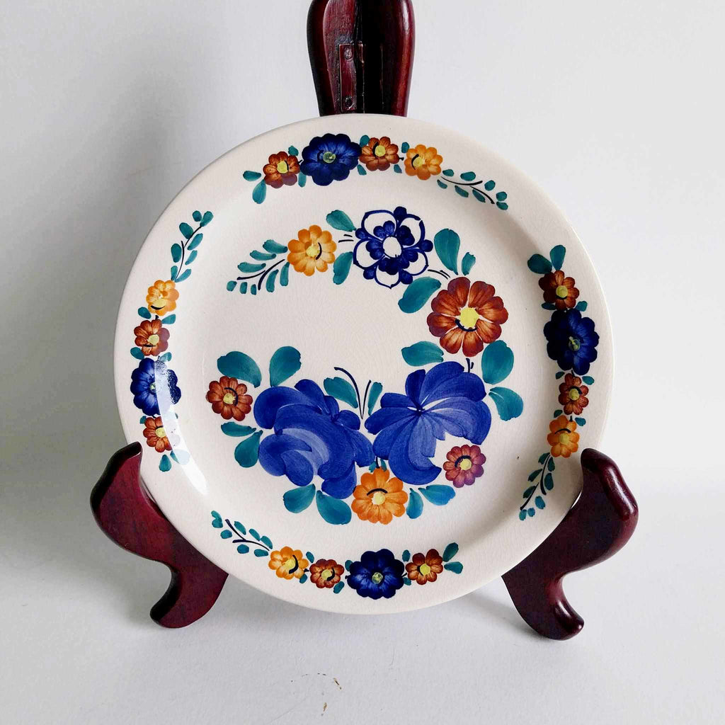 Vintage Hand-Painted Ceramic Plate — Wloclawek, Poland