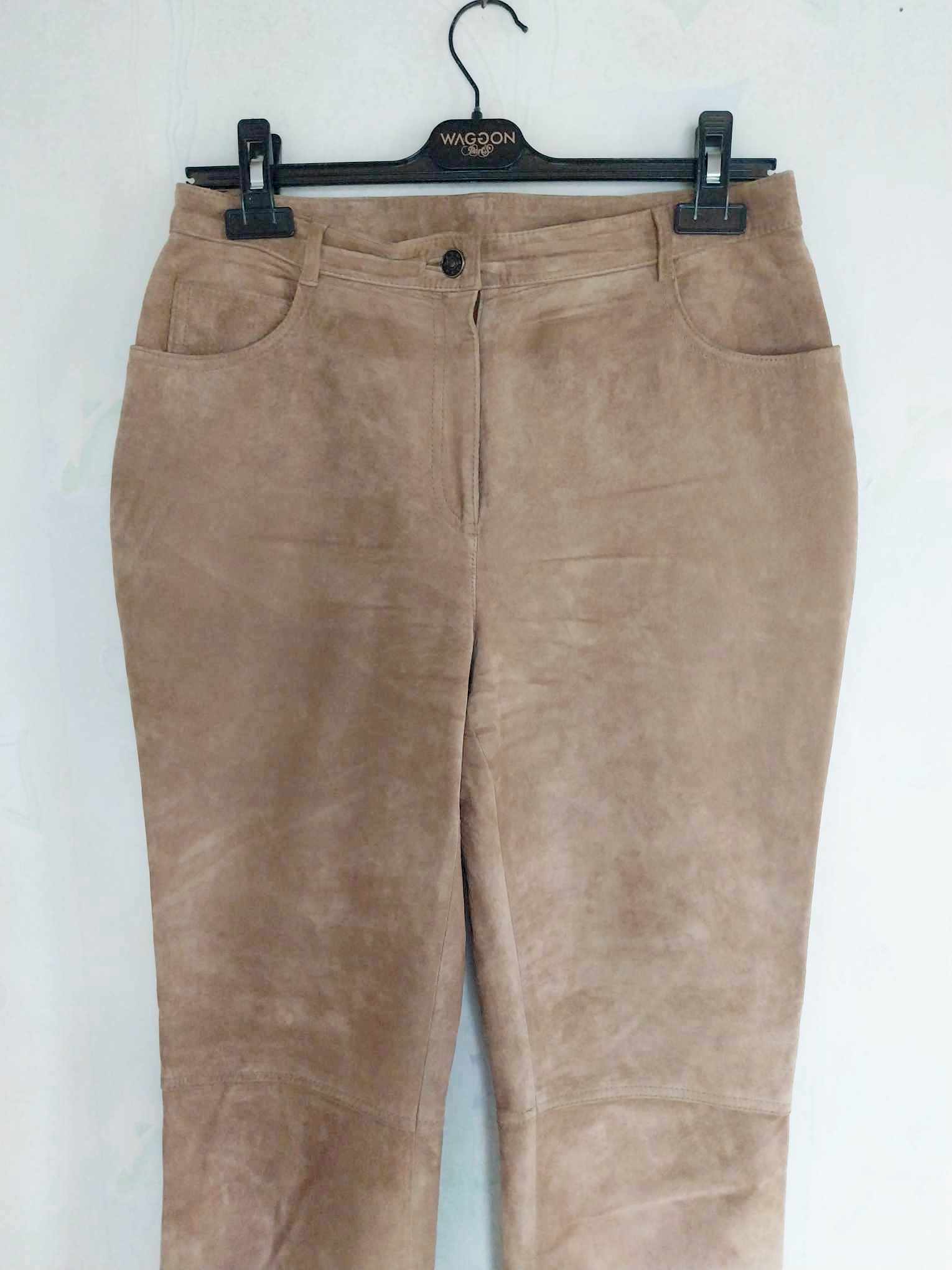 Vintage suede pants with fringe and laces, Western Cowgirl Pants