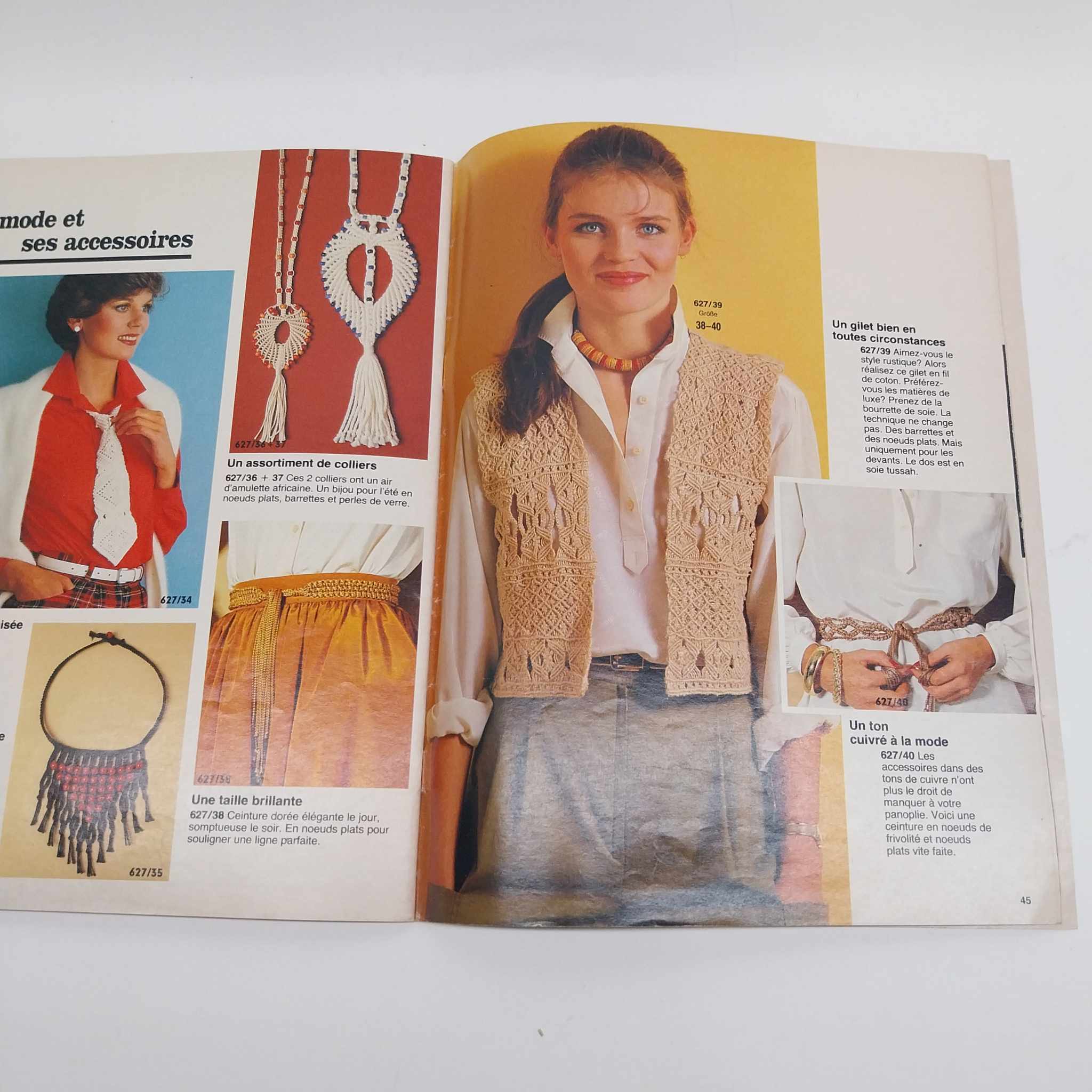 Burda Macramé – Vintage Craft Magazine 1982 (French Edition, E 627)