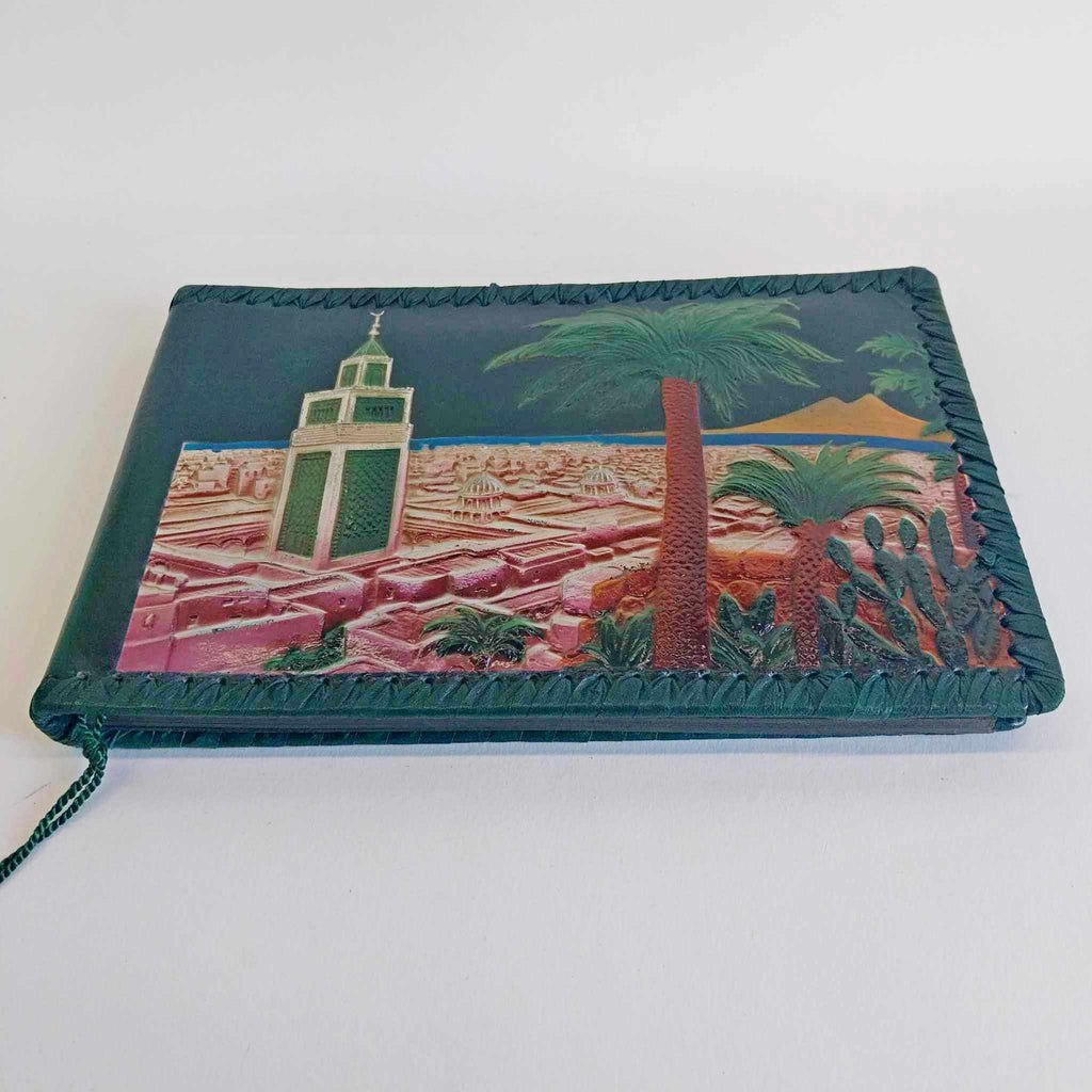 Vintage Oriental Photo Album with Leather Covers