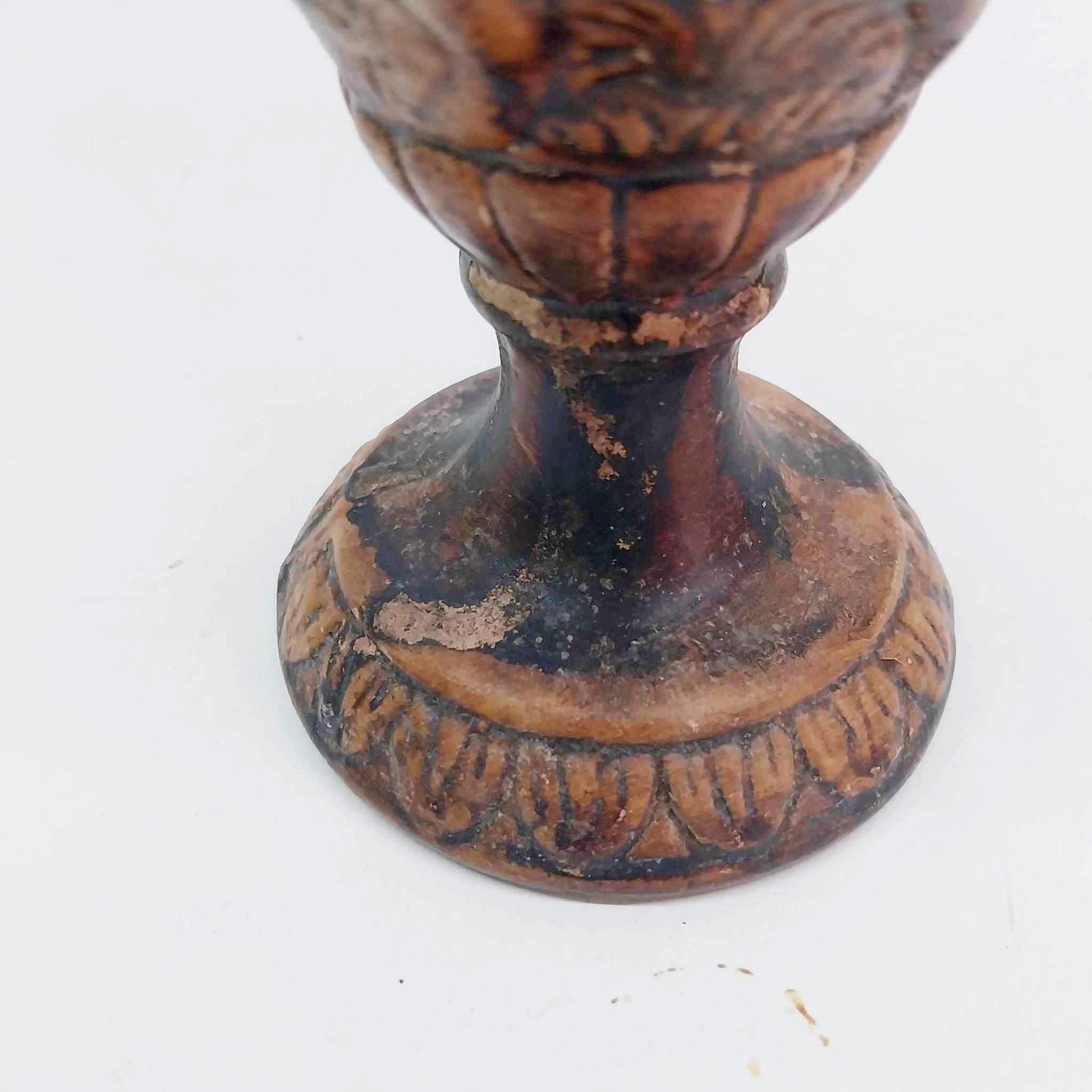 Antique Terracotta Amphora — Baroque Handles, Relief Cherubs & Florals