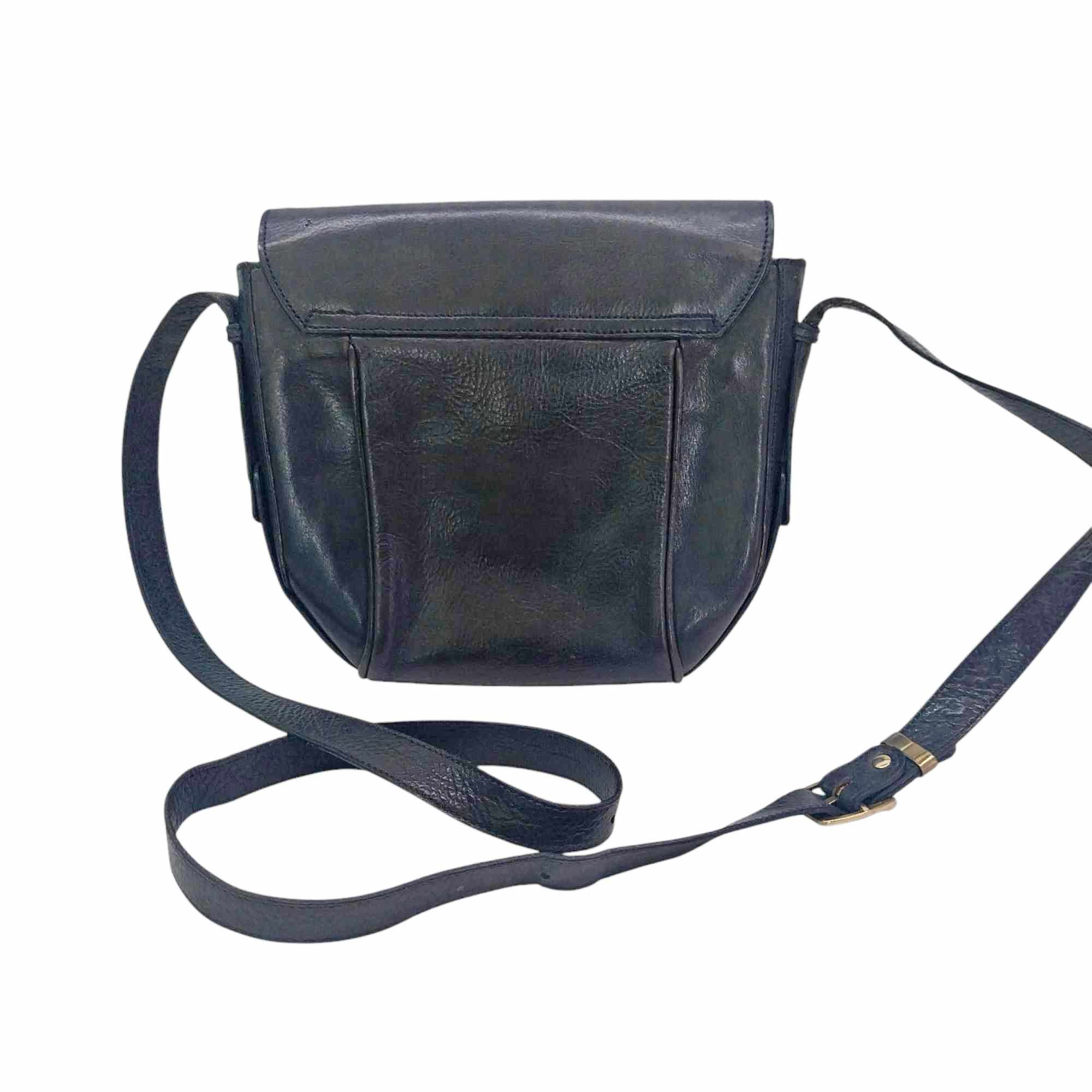 Vintage Etienne Aigner Black Leather Crossbody Bag