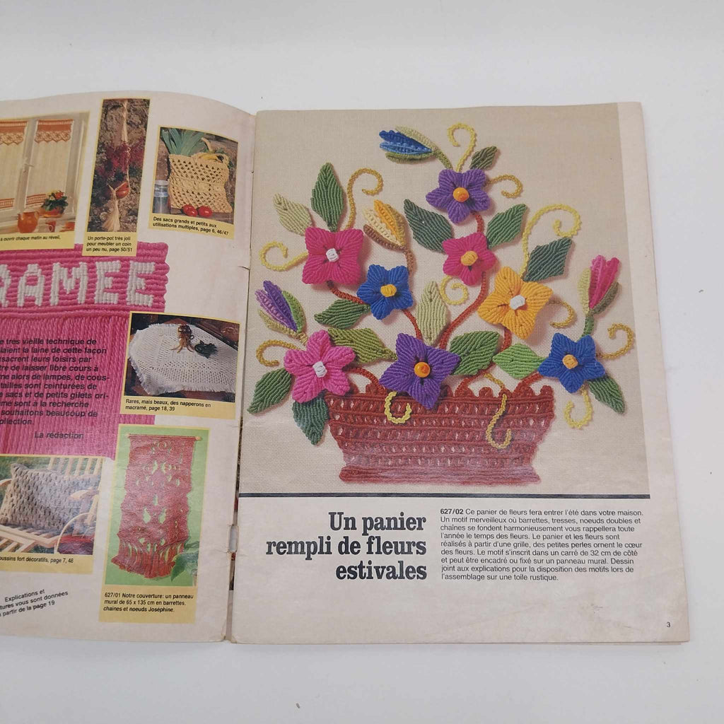Burda Macramé – Vintage Craft Magazine 1982 (French Edition, E 627)