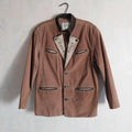 Vintage men's suede jacket front view – Natural Life Landhausmode