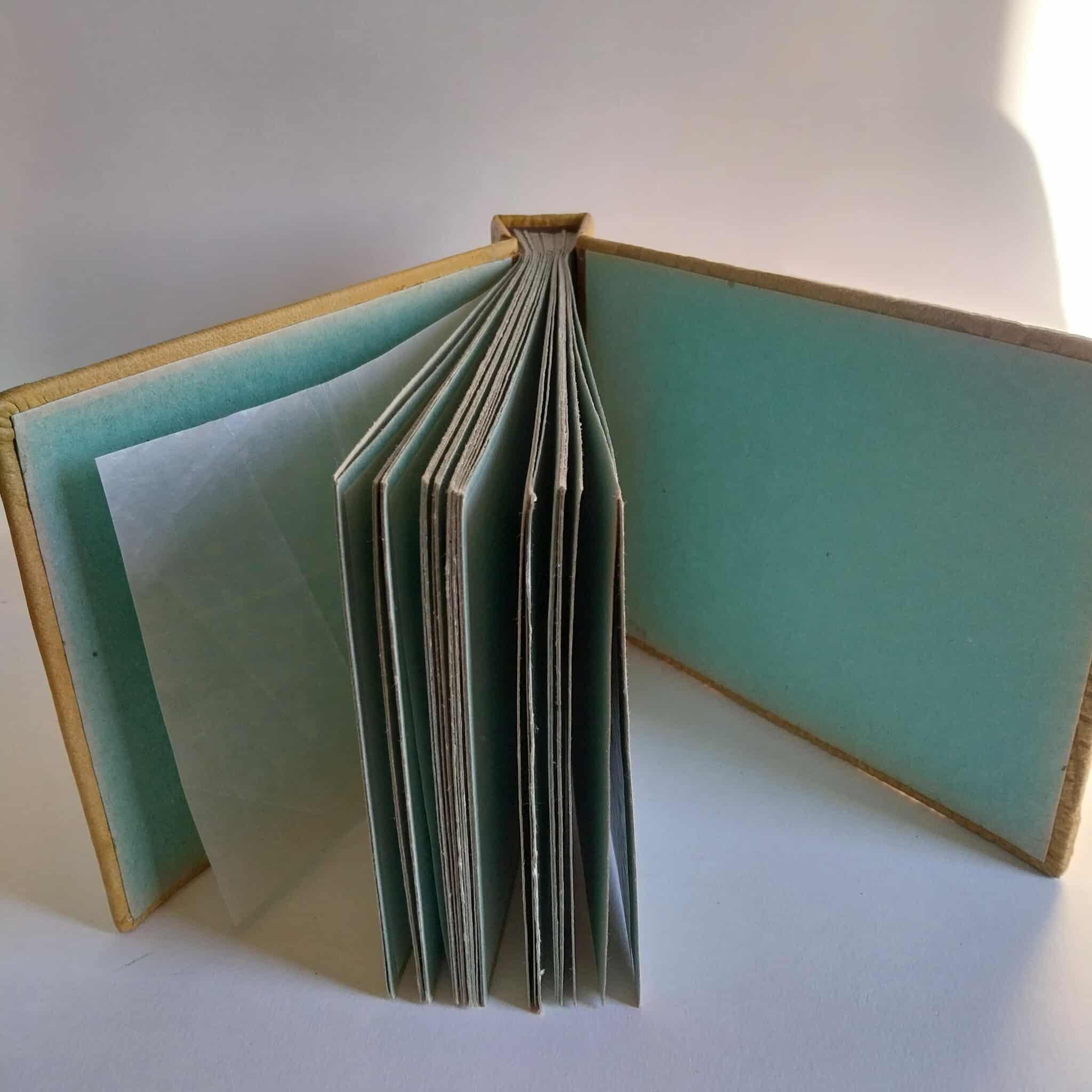 Vintage Leather Photo Album with Relief Ornament