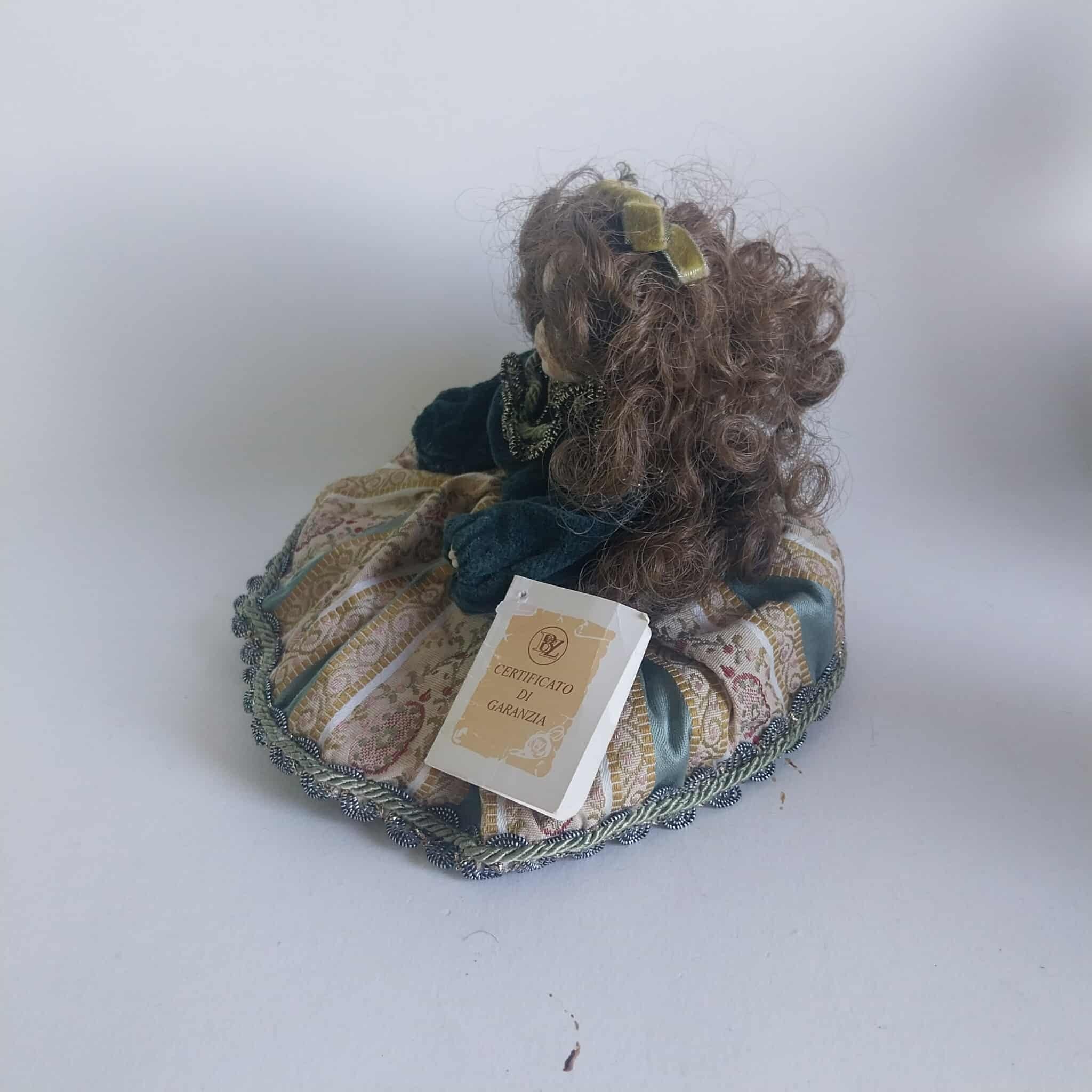 Vintage Capodimonte porcelain doll, Italian collectible doll