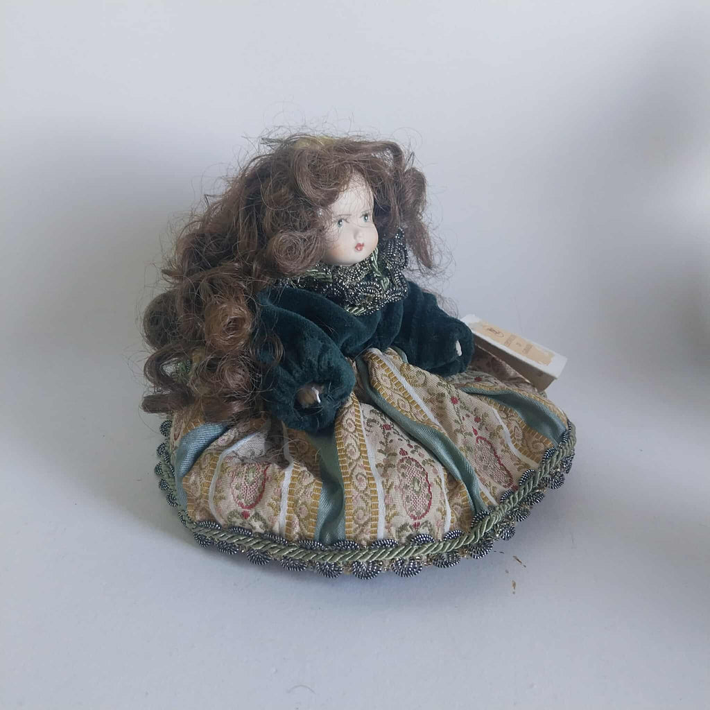 Vintage Capodimonte porcelain doll, Italian collectible doll