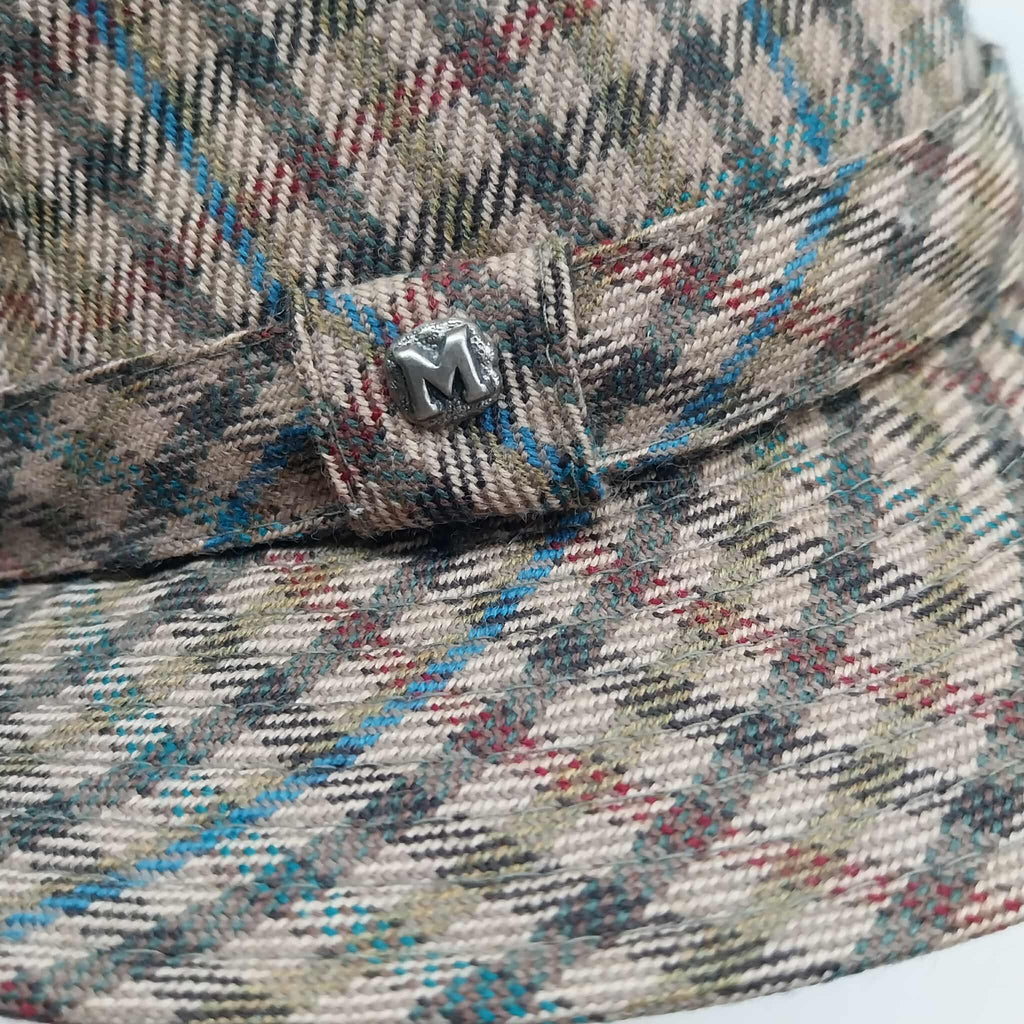 Vintage Mayser Tweed Fedora Hat — Plaid Check, Made in Germany