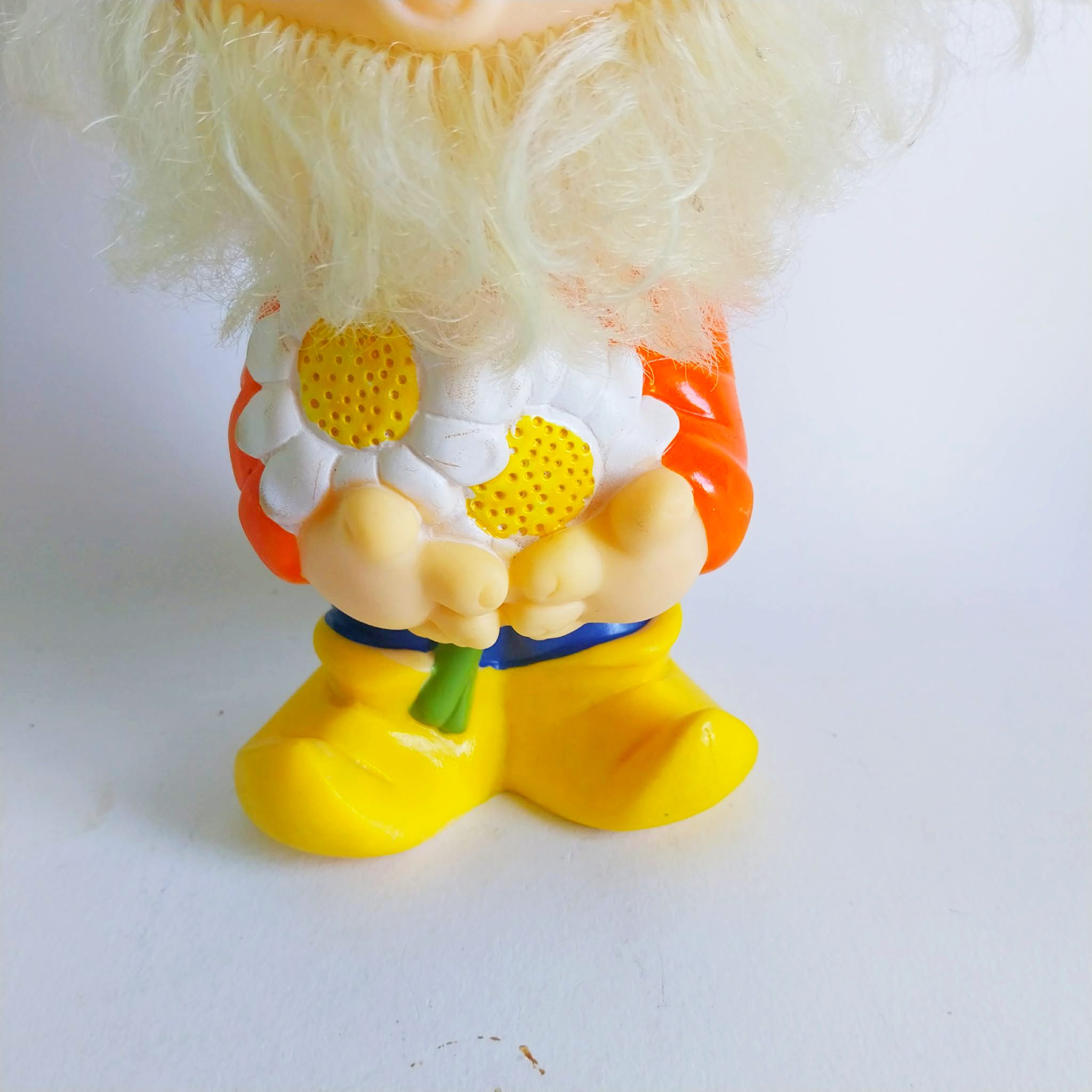 Vintage rare rubber toy Dwarf from USSR, 80s