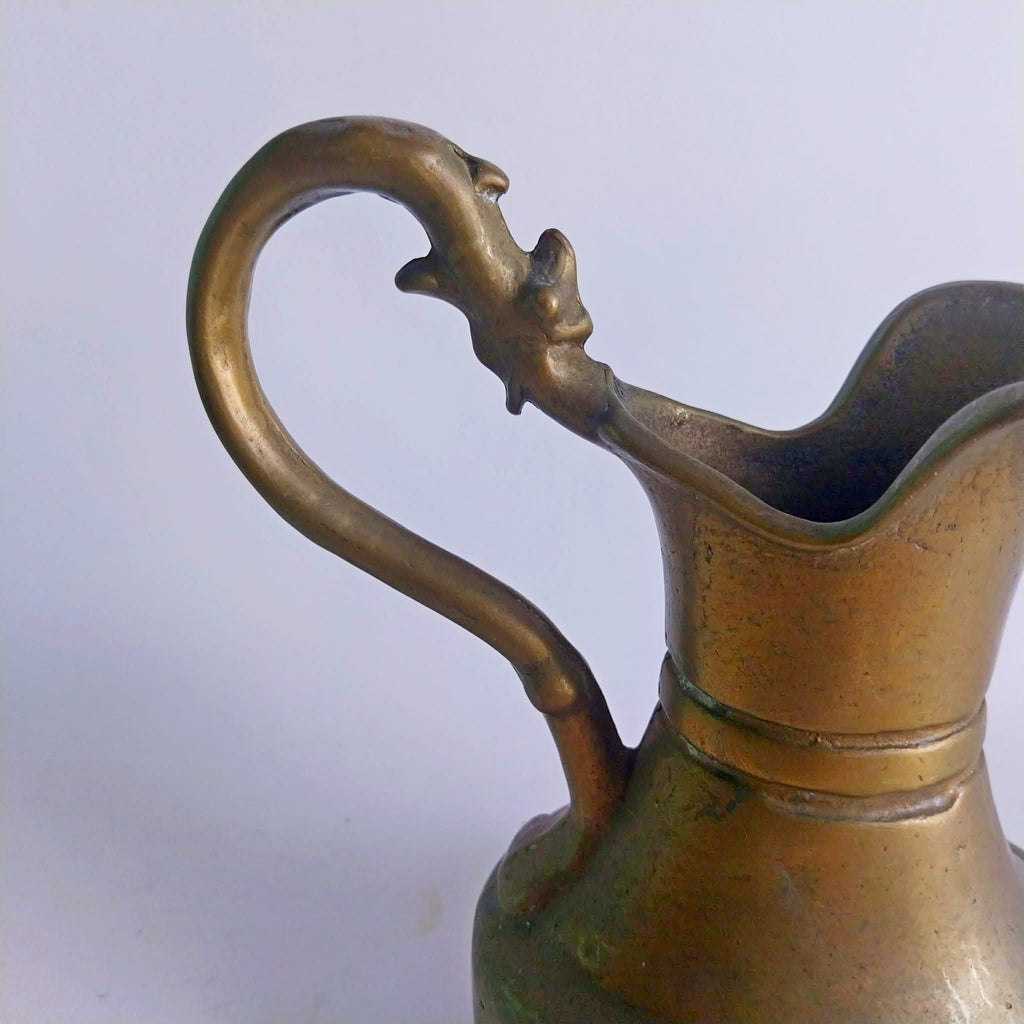 Antique brass jug, Handmade jug made of solid brass