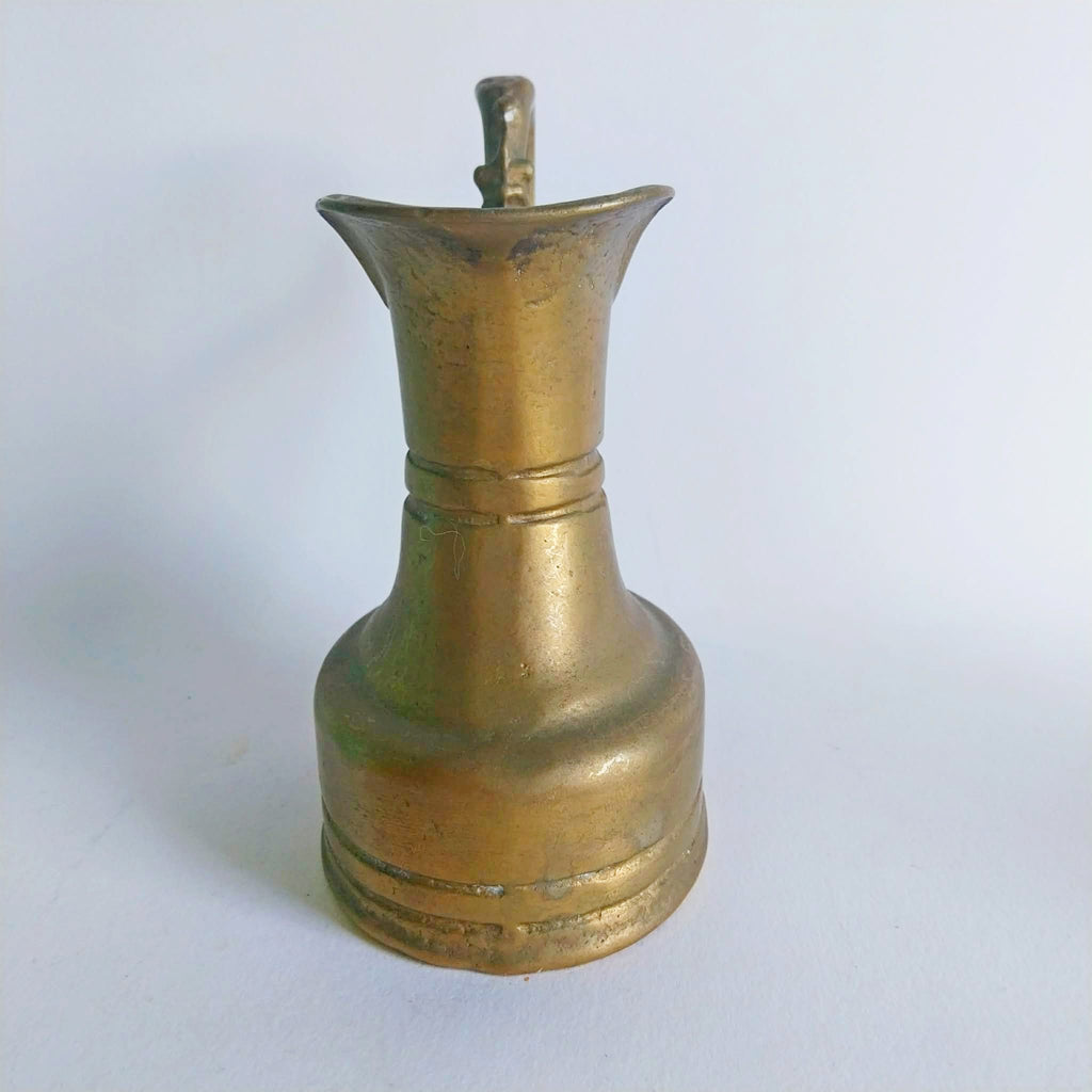 Antique brass jug, Handmade jug made of solid brass