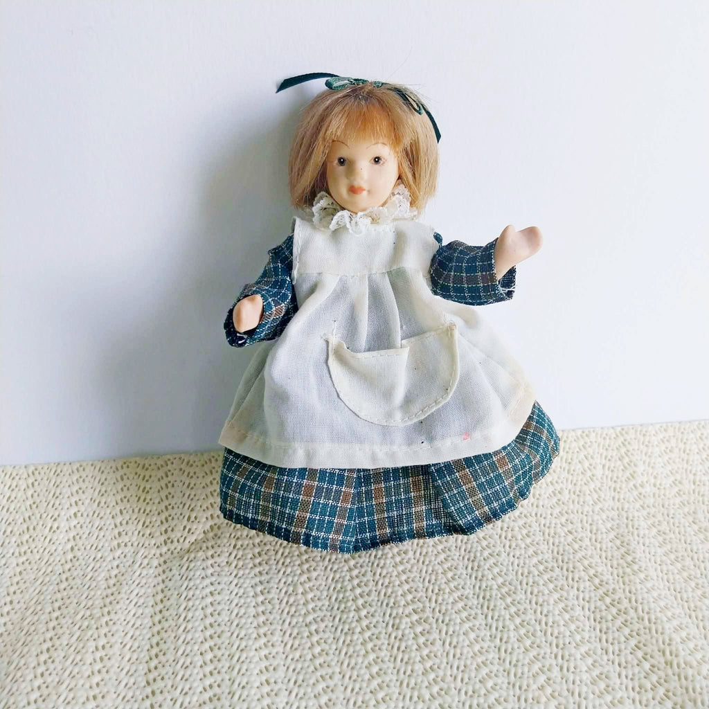 Vintage French Porcelain Doll - Full Ceramic Body