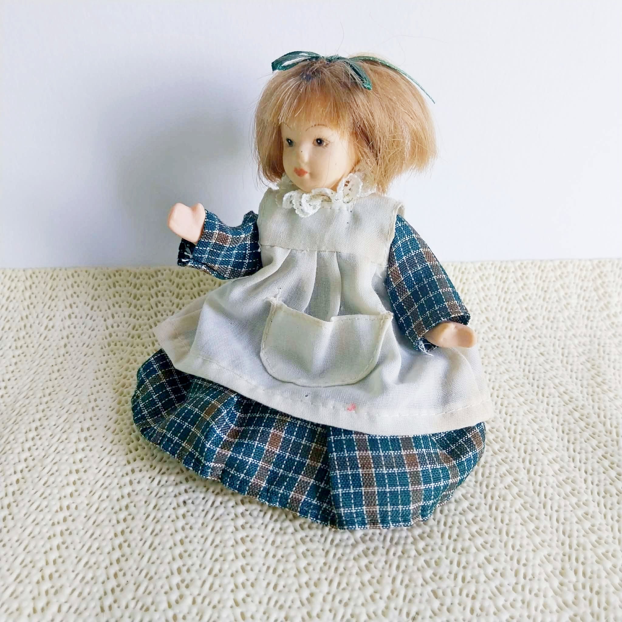Vintage French Porcelain Doll - Full Ceramic Body