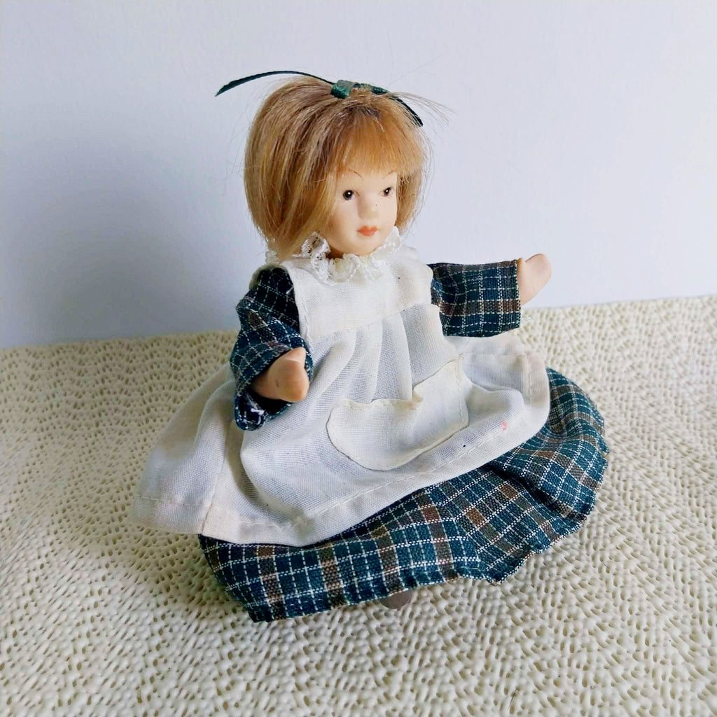 Vintage French Porcelain Doll - Full Ceramic Body