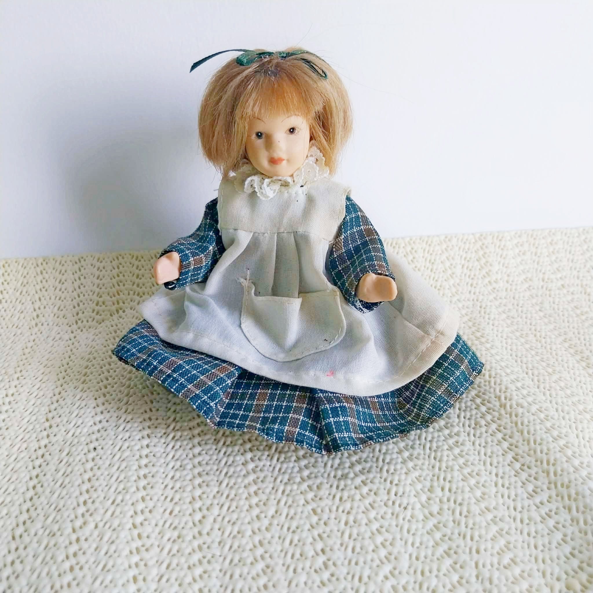Vintage French Porcelain Doll - Full Ceramic Body