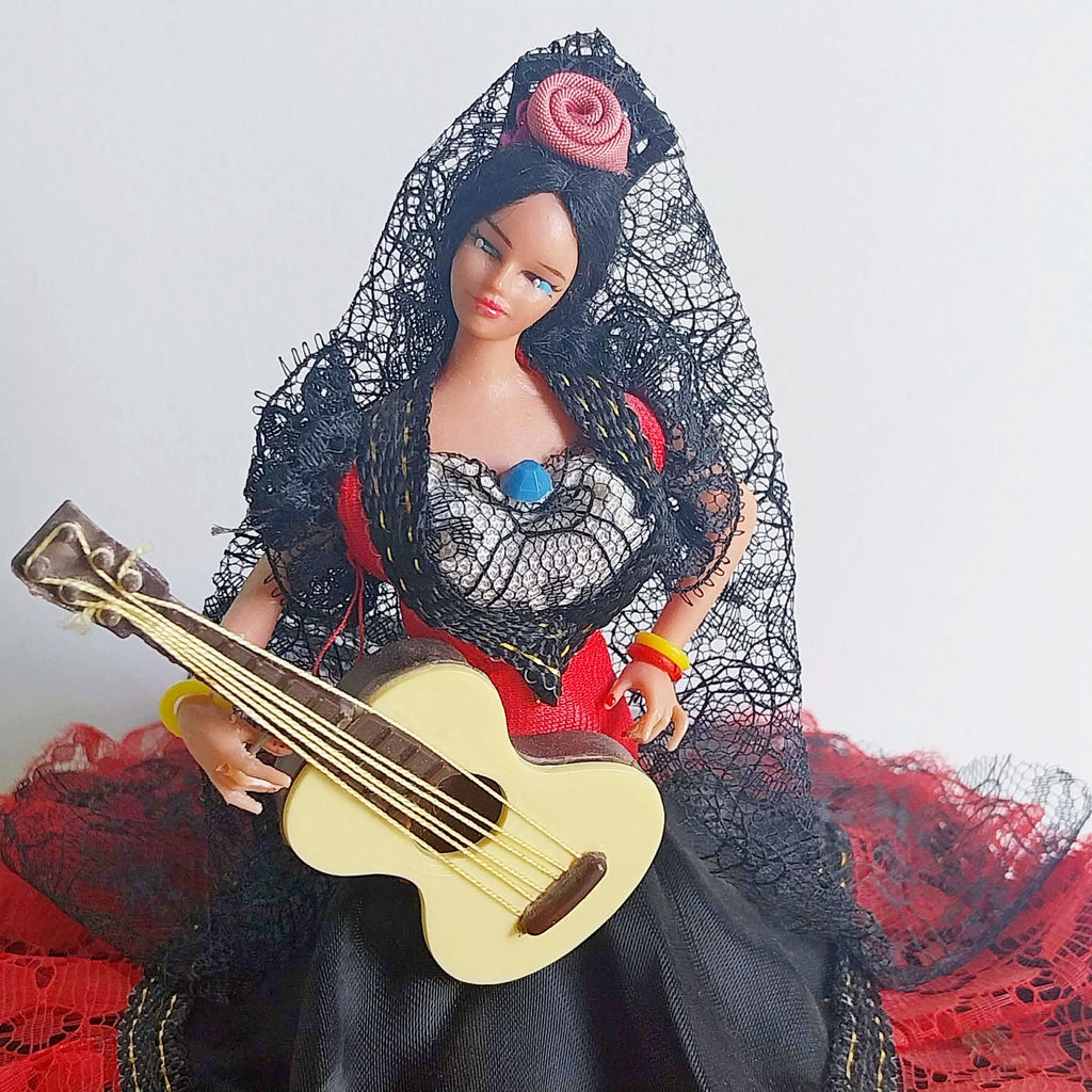 Vintage Spanish Flamenco Doll "Esmeralda" by Grain | 1960s–1970s Spain