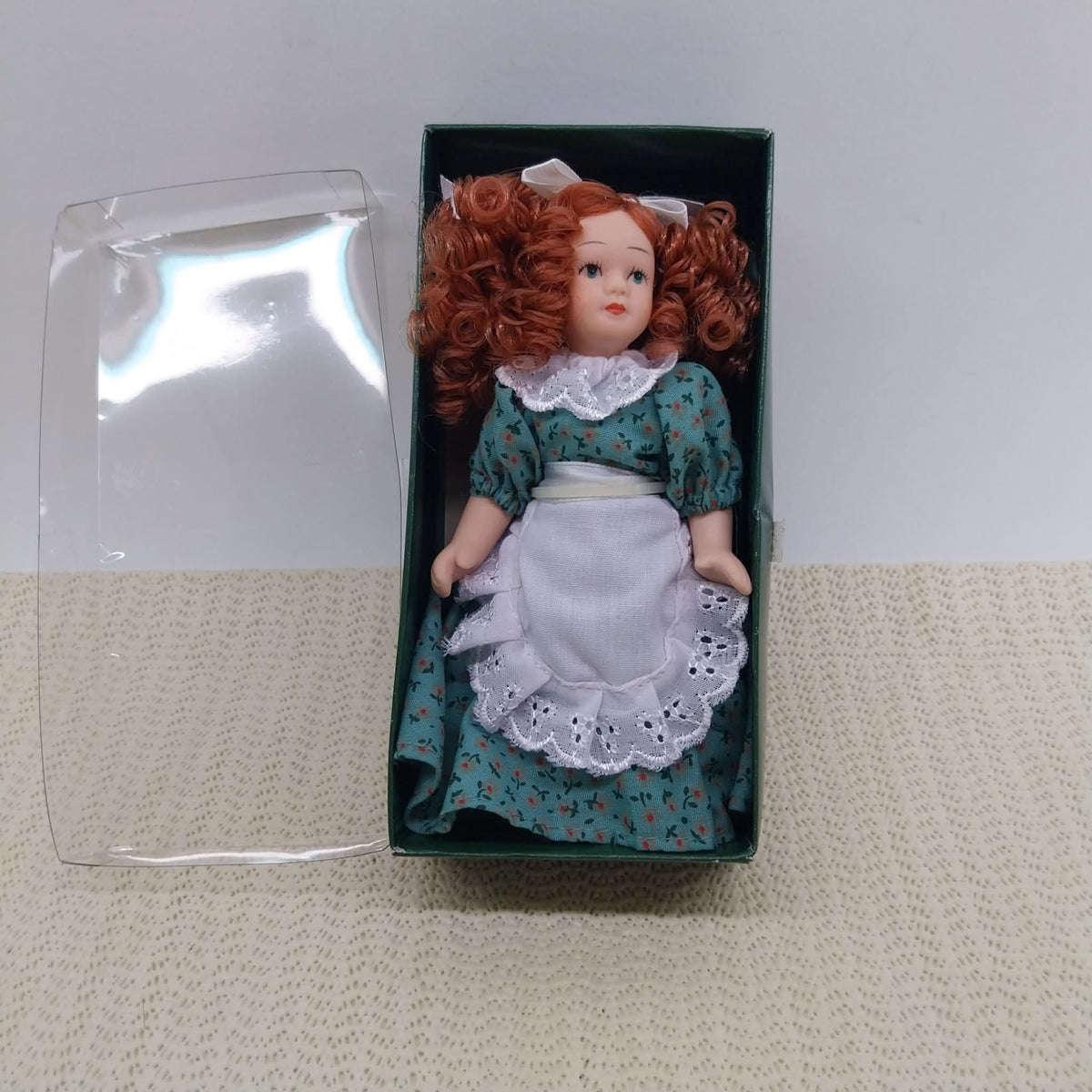 Vintage Italian Ceramic Doll, 15 cm – Collectible Small Figurine