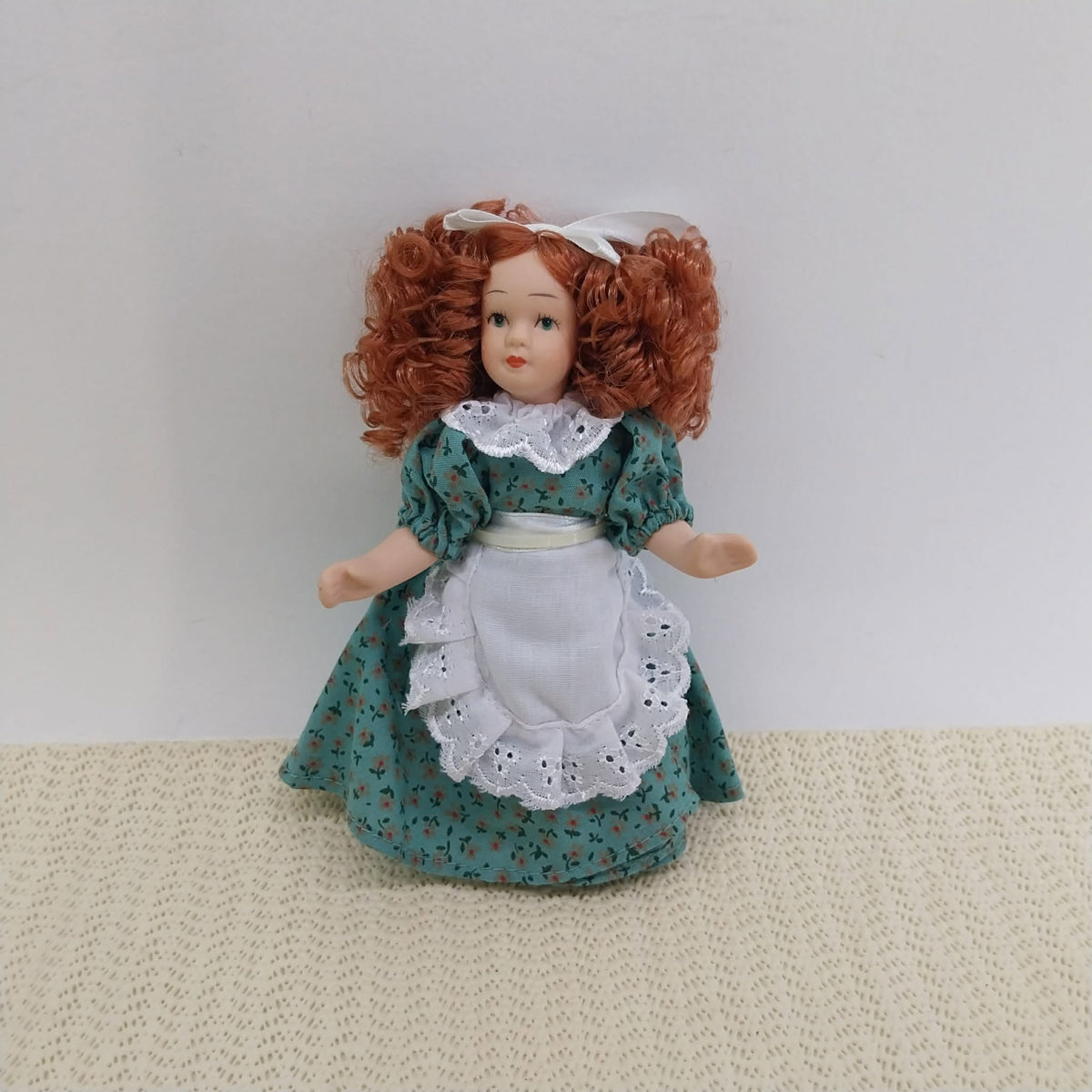 Vintage Italian Ceramic Doll, 15 cm – Collectible Small Figurine